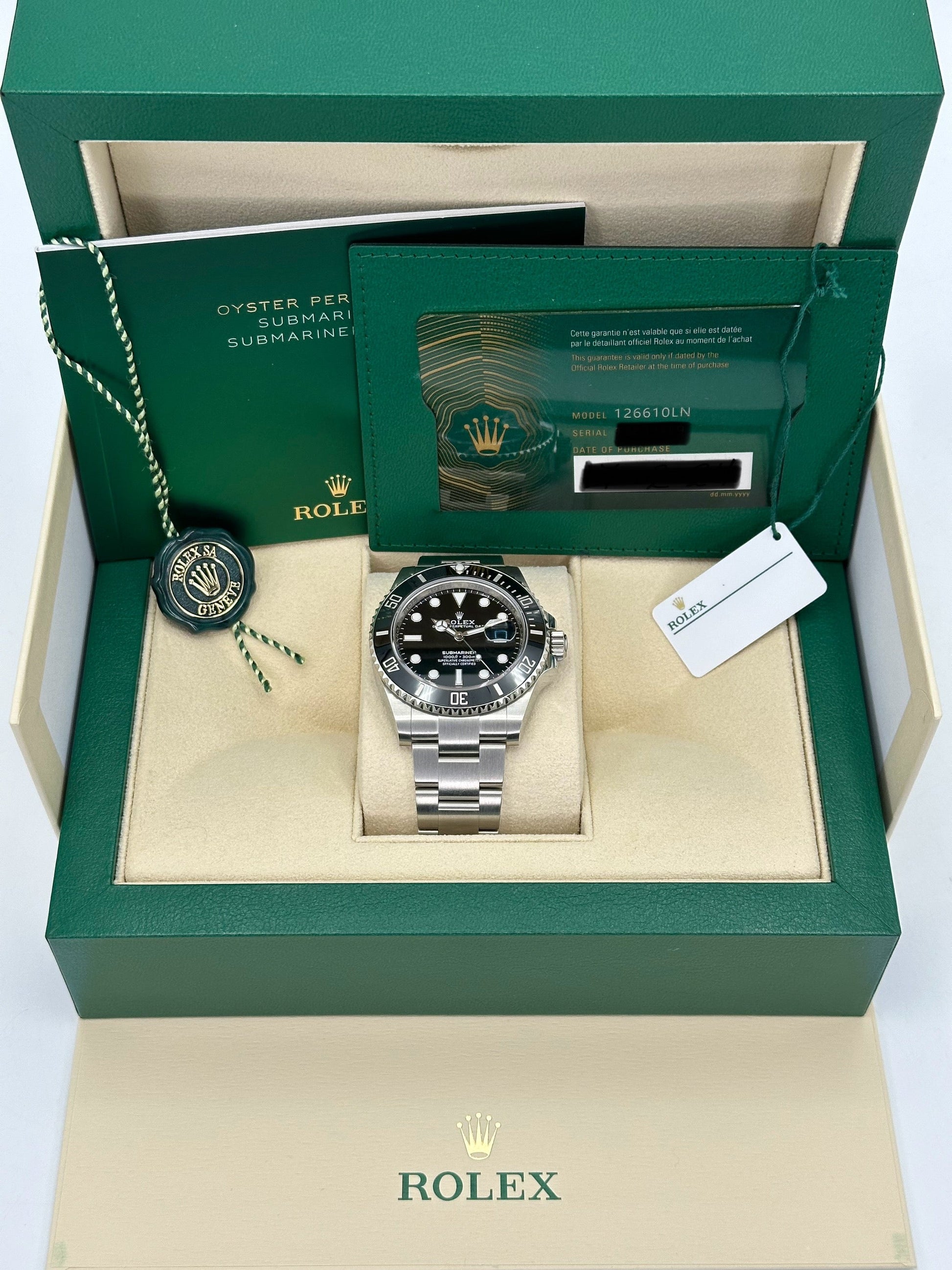 NEW 2024 Submariner 41mm 126610LN Stainless Steel Black Dial - MyWatchLLC