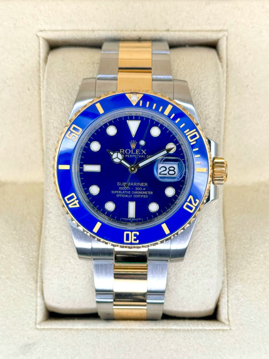 2016 Rolex Submariner "Bluesy" 40mm 116613LB Two-Tone Blue Dial - MyWatchLLC