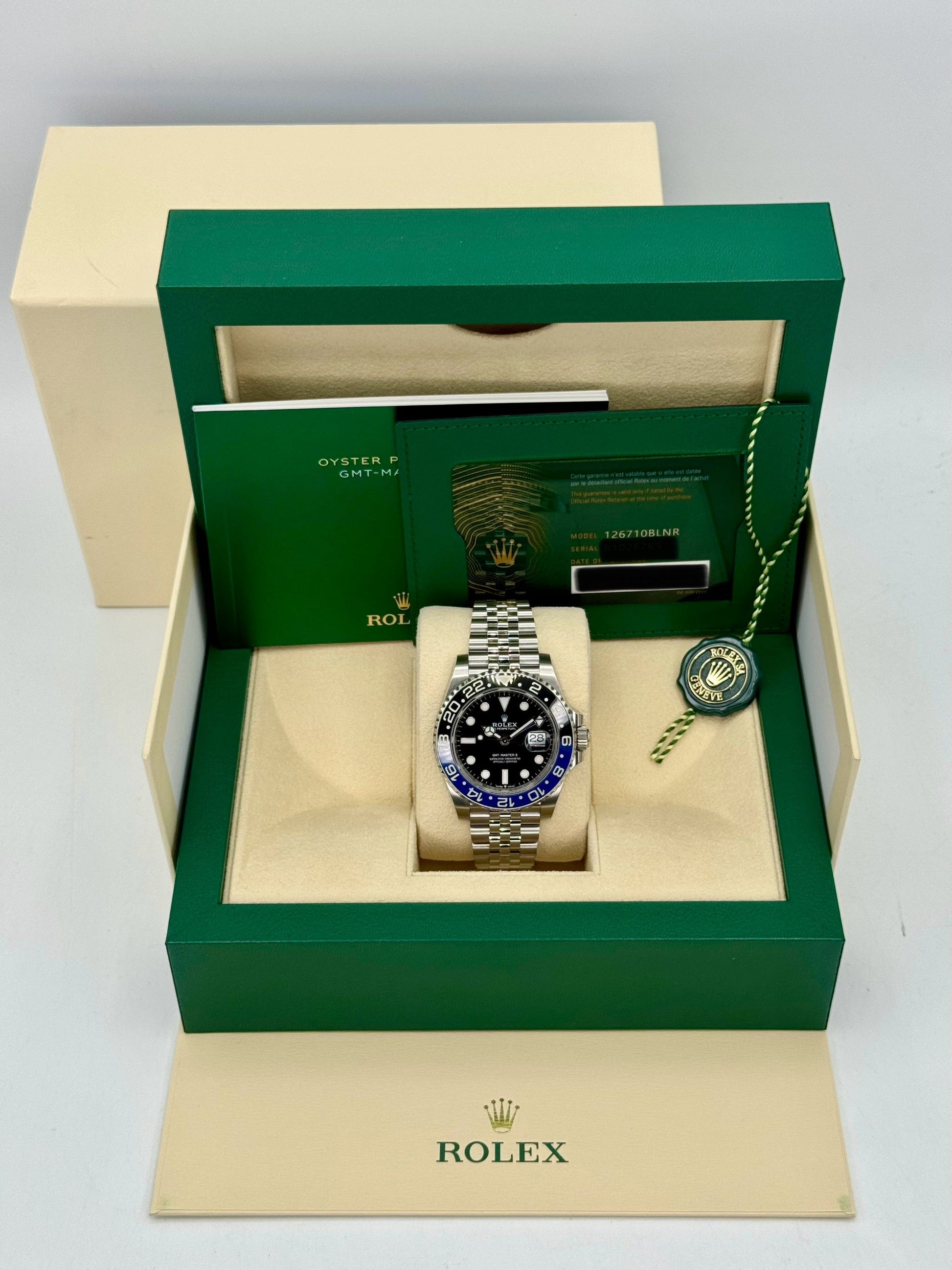 2023 Rolex GMT-Master II "Batgirl" 40mm 126710BLNR Jubilee Black Dial - MyWatchLLC