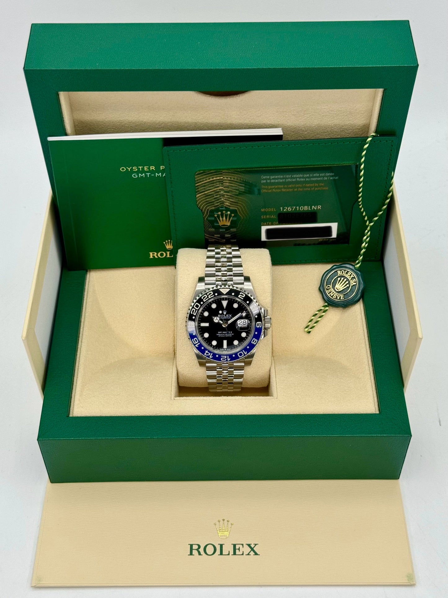 2023 Rolex GMT-Master II "Batgirl" 40mm 126710BLNR Jubilee Black Dial - MyWatchLLC