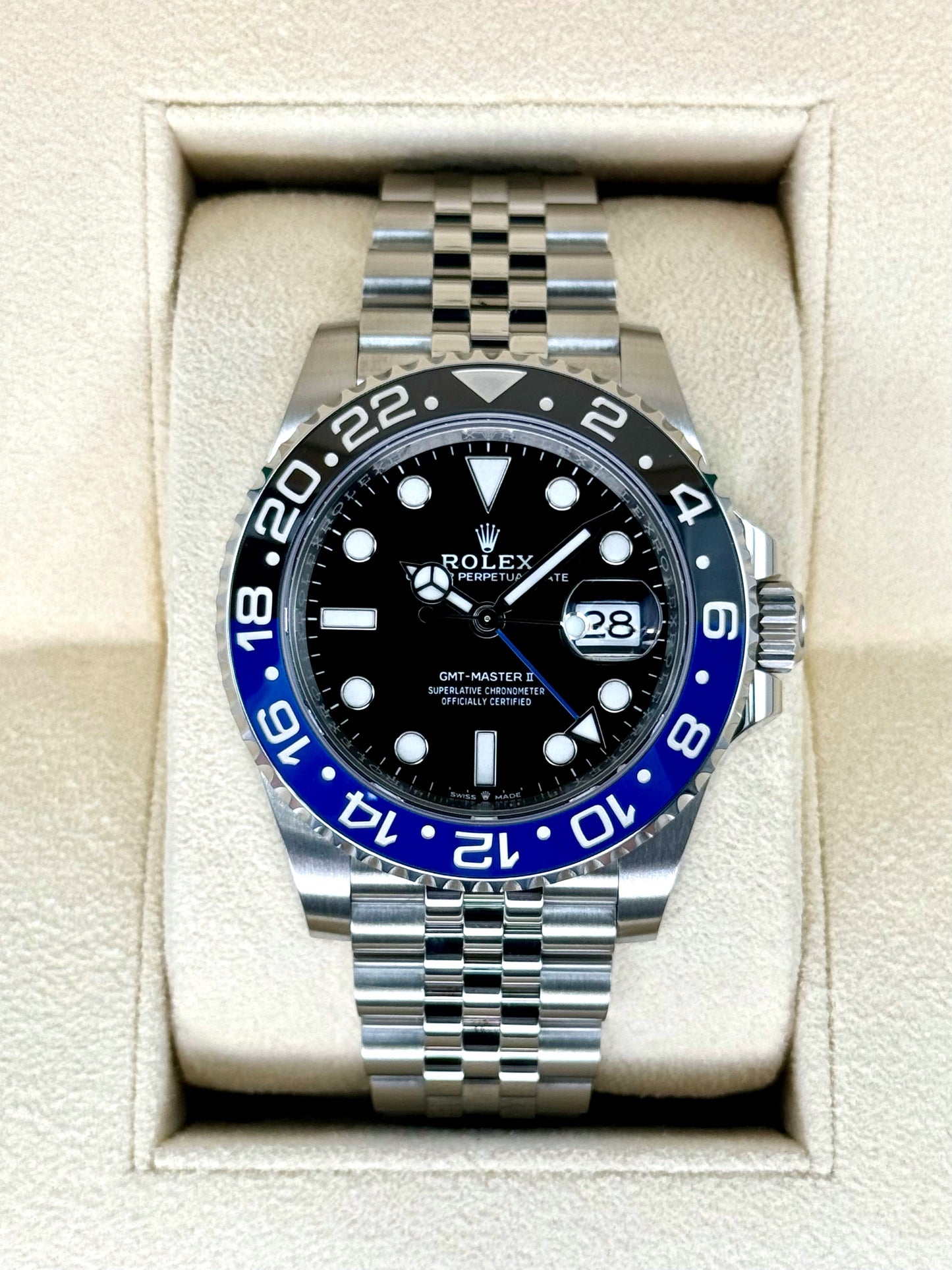 2023 Rolex GMT-Master II "Batgirl" 40mm 126710BLNR Jubilee Black Dial - MyWatchLLC