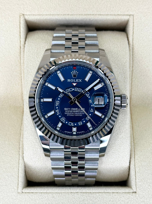 NEW 2024 Rolex Sky-Dweller 42mm 336934 Steel Jubilee Blue Dial - MyWatchLLC