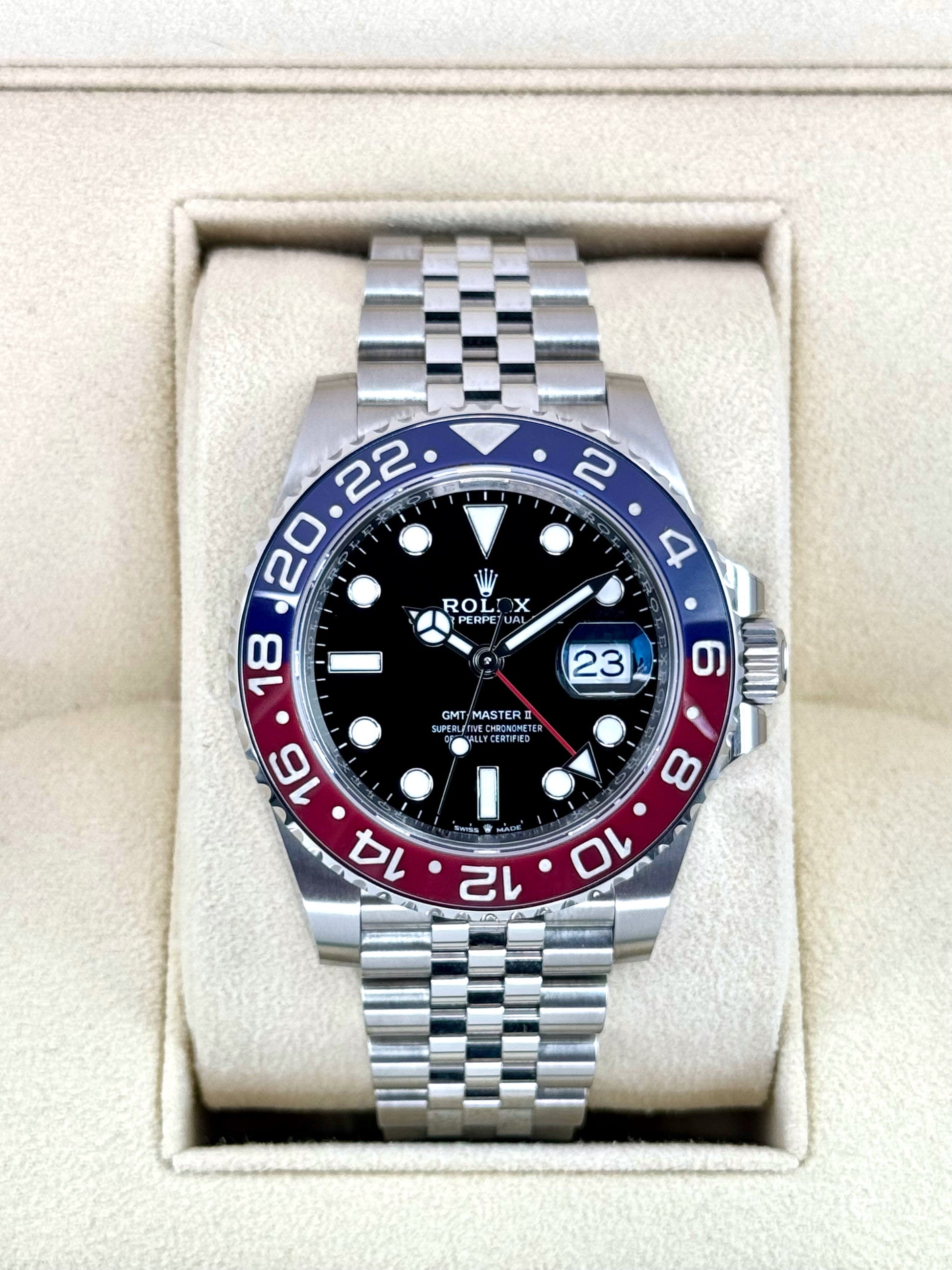 NEW 2024 Rolex GMT-Master II "Pepsi" 40mm 126710BLRO Jubilee - MyWatchLLC
