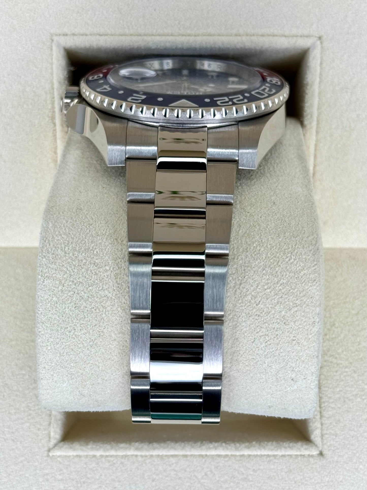 2022 Rolex GMT-Master II "Pepsi" 40mm 126719BLRO White Gold Oyster - MyWatchLLC