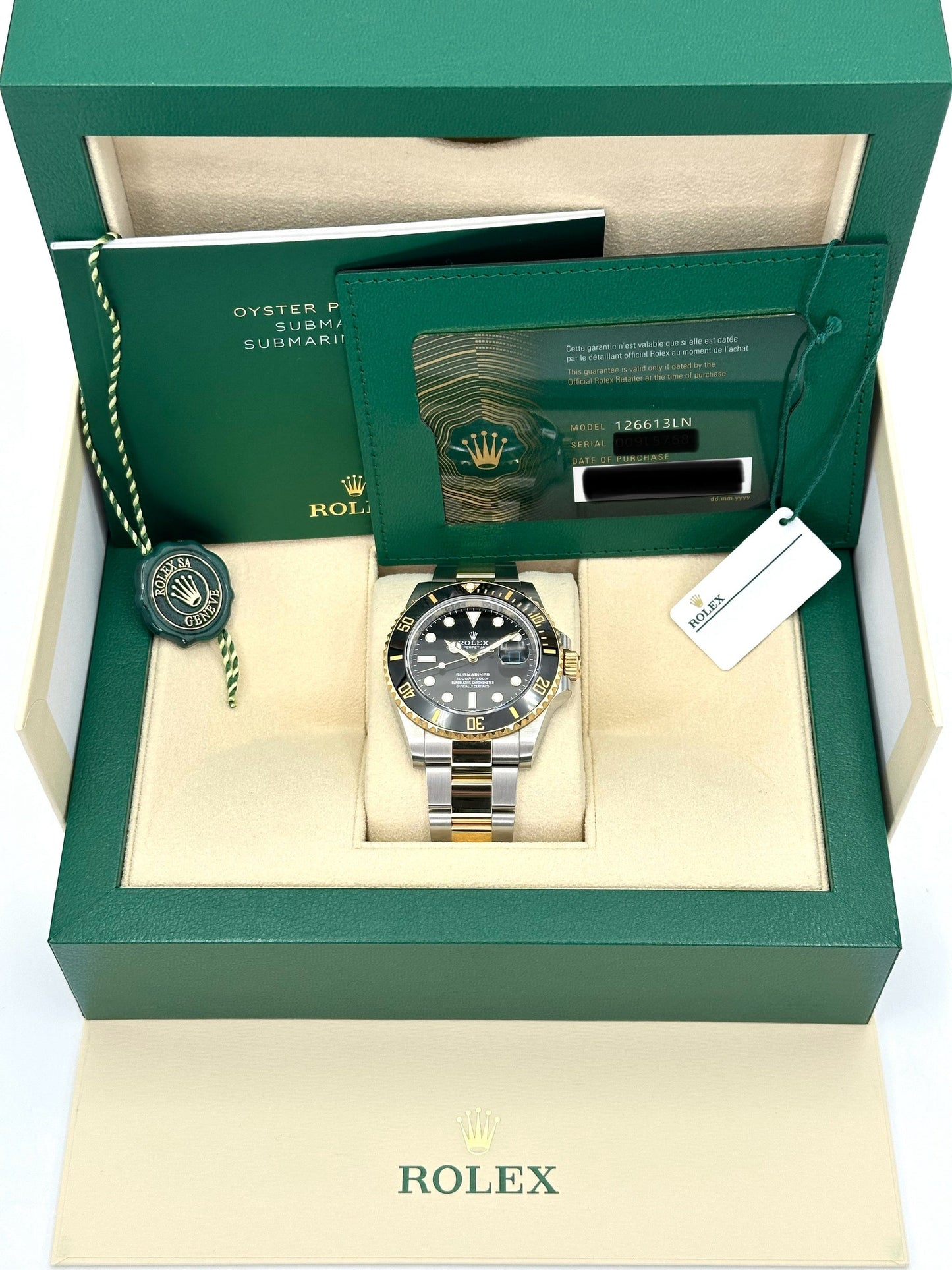 NEW 2023 Rolex Submariner 41mm 126613LN Two-Tone Black Dial - MyWatchLLC
