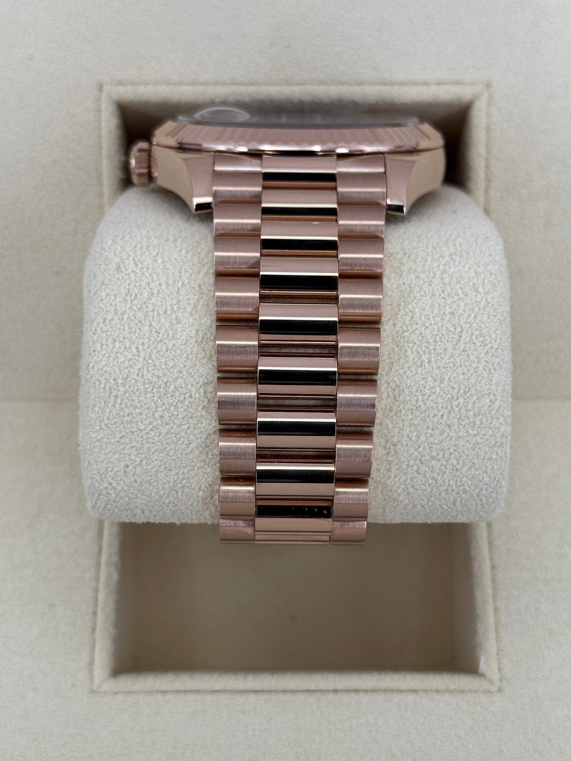 2024 Rolex Day-Date 40mm 228235 Presidential Rose Gold Olive Dial - MyWatchLLC