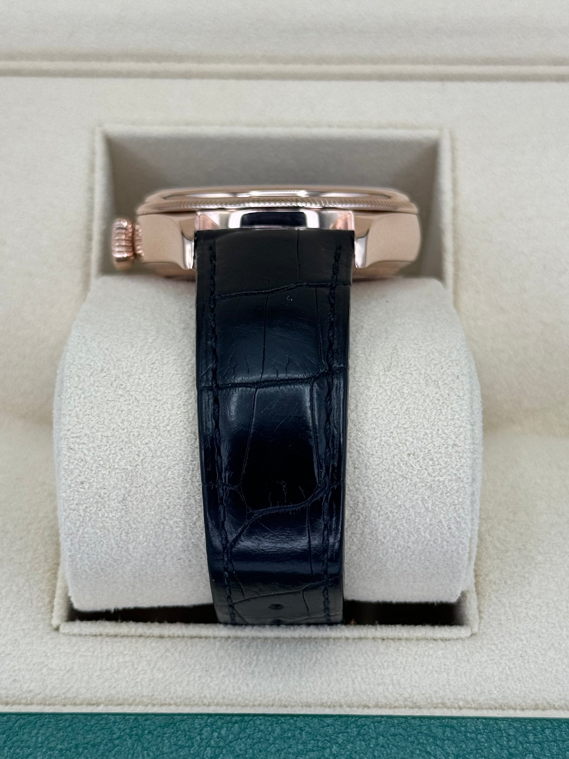 2019 Rolex Cellini Moonphase 39mm 50535 Rose Gold White Dial - MyWatchLLC