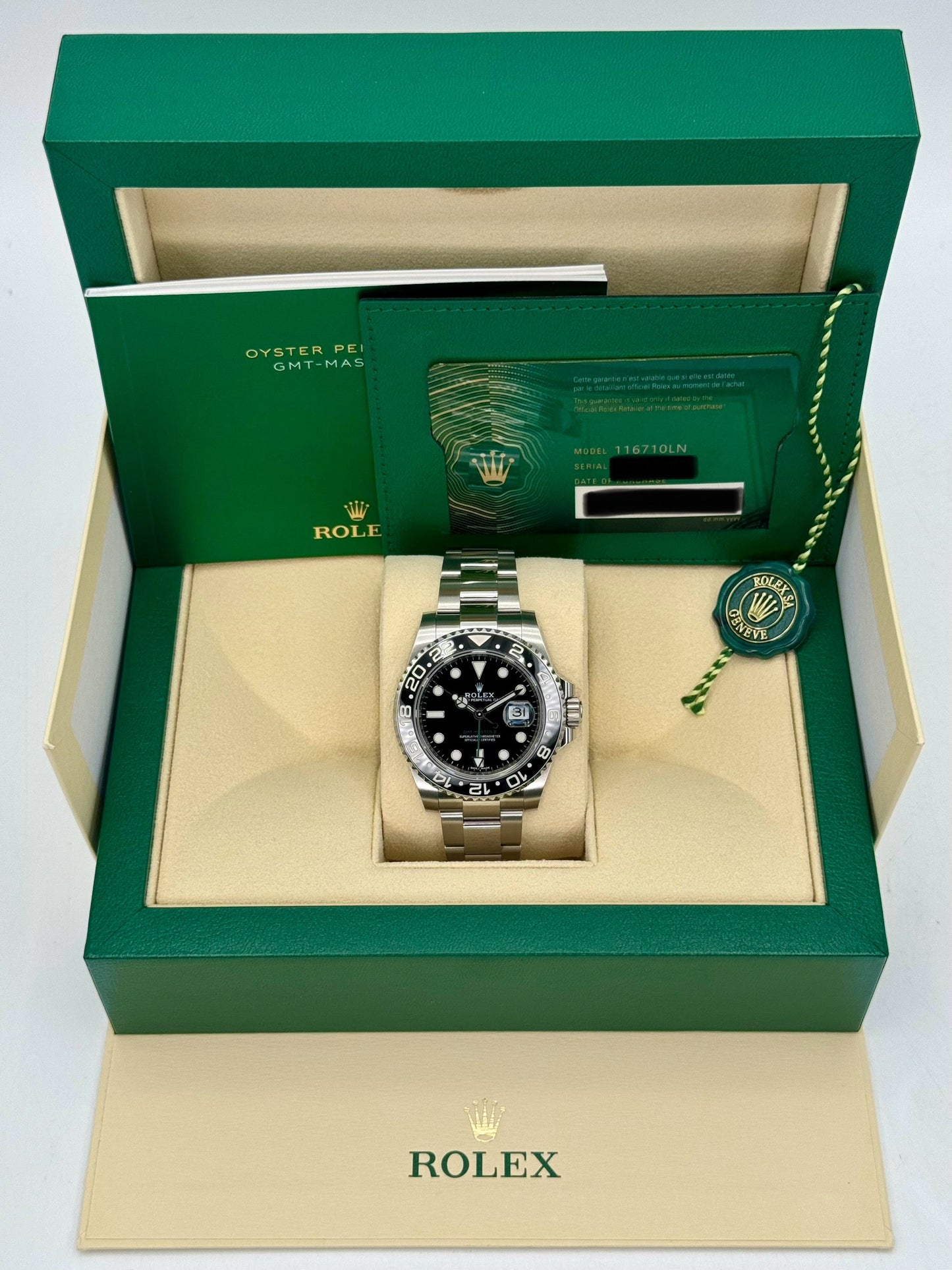 NEW OLD STOCK 2020 Rolex GMT-Master II 40mm 116710LN Black Dial - MyWatchLLC