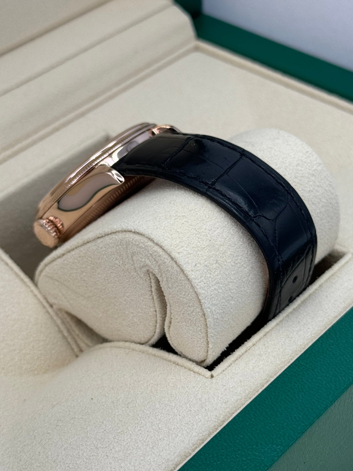 2019 Rolex Cellini Moonphase 39mm 50535 Rose Gold White Dial - MyWatchLLC