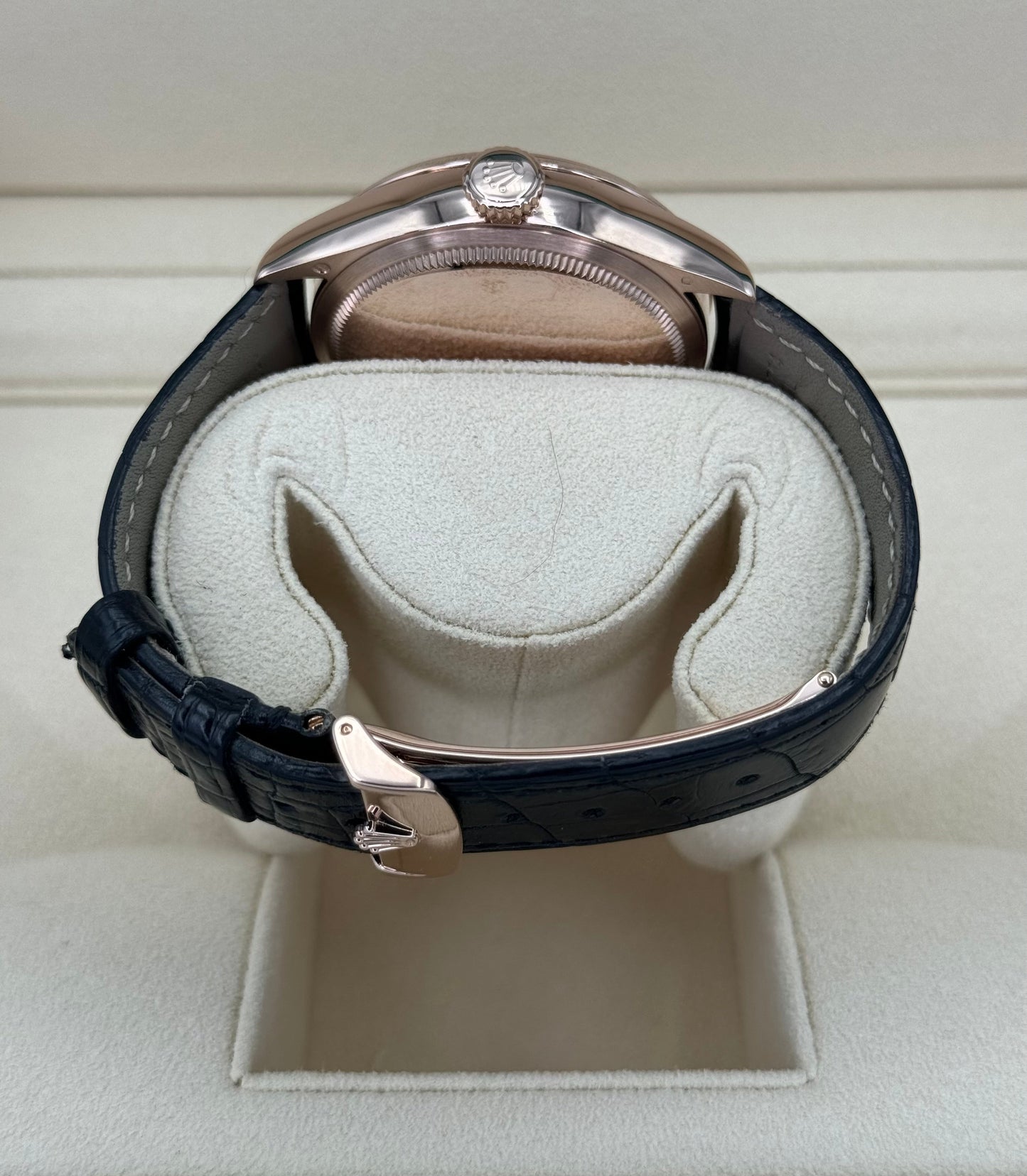 2019 Rolex Cellini Moonphase 39mm 50535 Rose Gold White Dial - MyWatchLLC