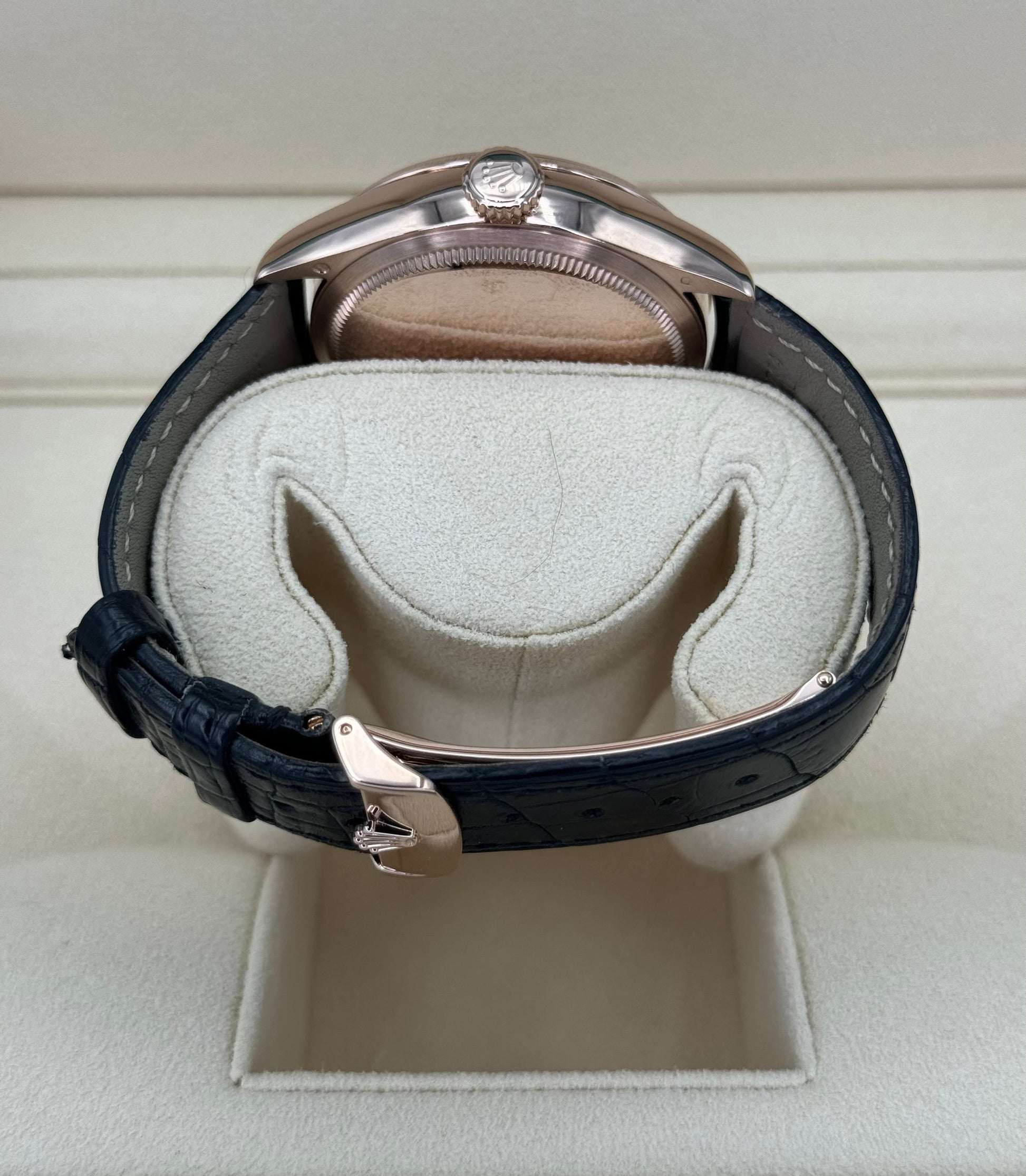 2019 Rolex Cellini Moonphase 39mm 50535 Rose Gold White Dial - MyWatchLLC