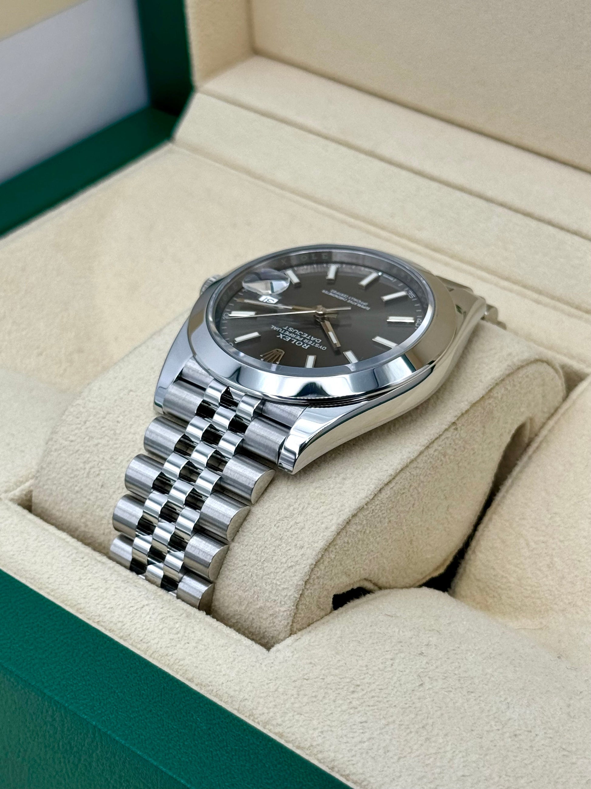 Rolex 2023 Datejust 41mm 126300 Stainless Steel Jubilee Rhodium Dial - MyWatchLLC