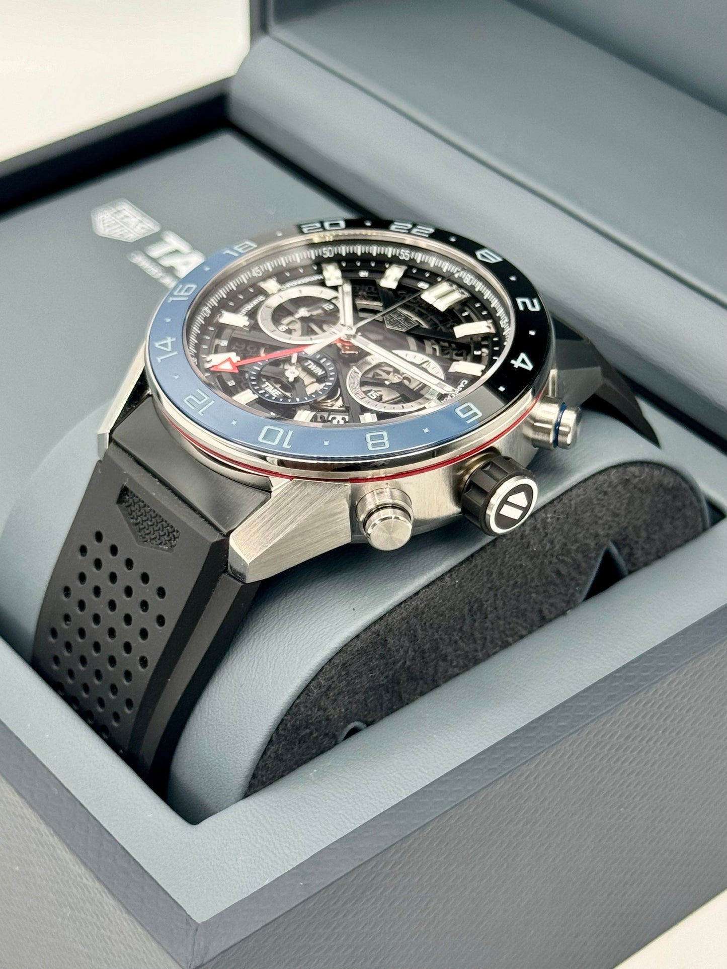 NEW 2022 Tag Heuer Carrera Heuer 02 CBG2A1Z.FT6157 Skeletonized Dial - MyWatchLLC