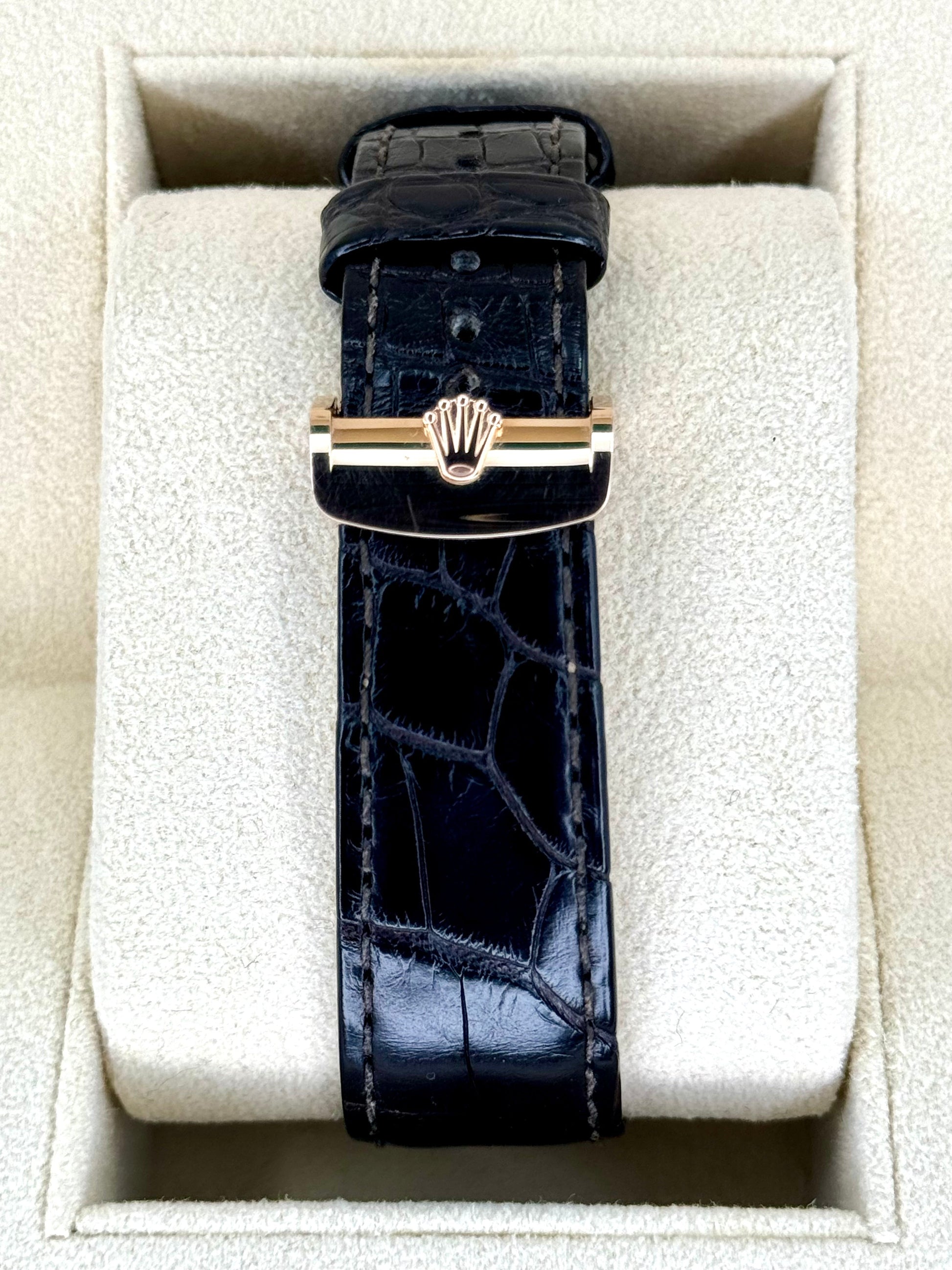 2020 Cellini Moonphase 39mm 50535 Rose Gold White Dial - MyWatchLLC