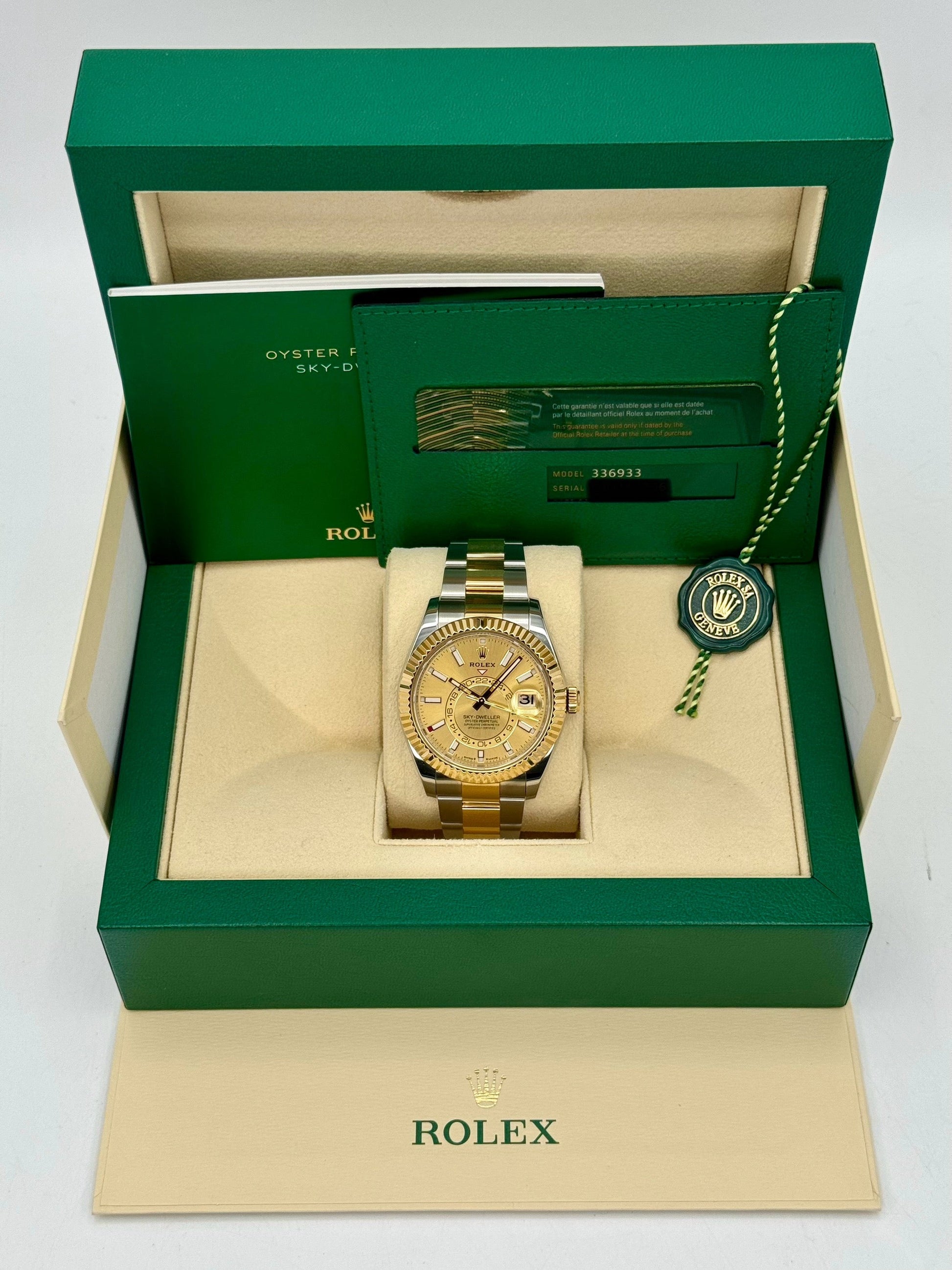 2024 Rolex Sky-Dweller 42mm 336933 Oyster Champagne Dial - MyWatchLLC