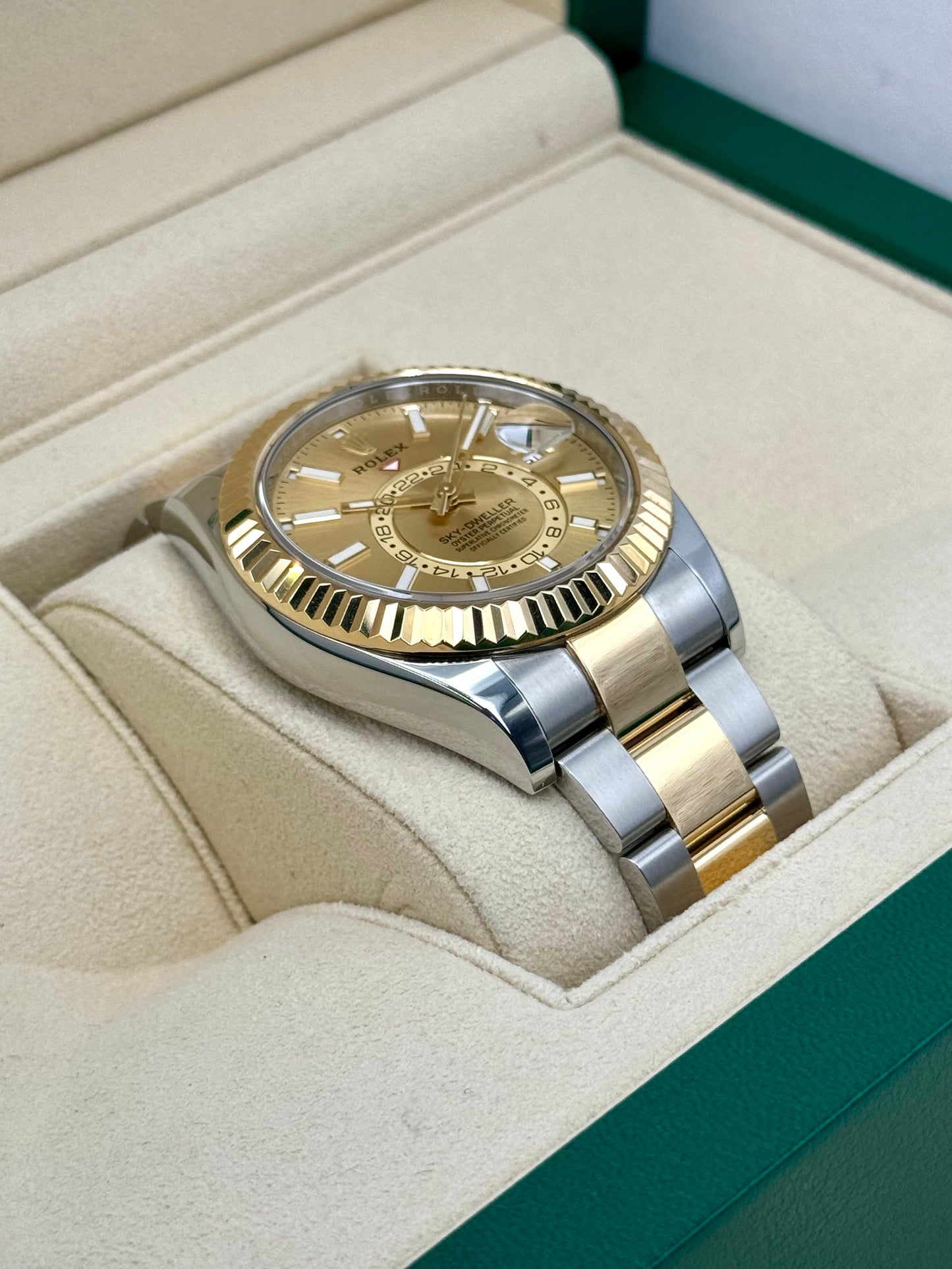 2024 Rolex Sky-Dweller 42mm 336933 Oyster Champagne Dial - MyWatchLLC