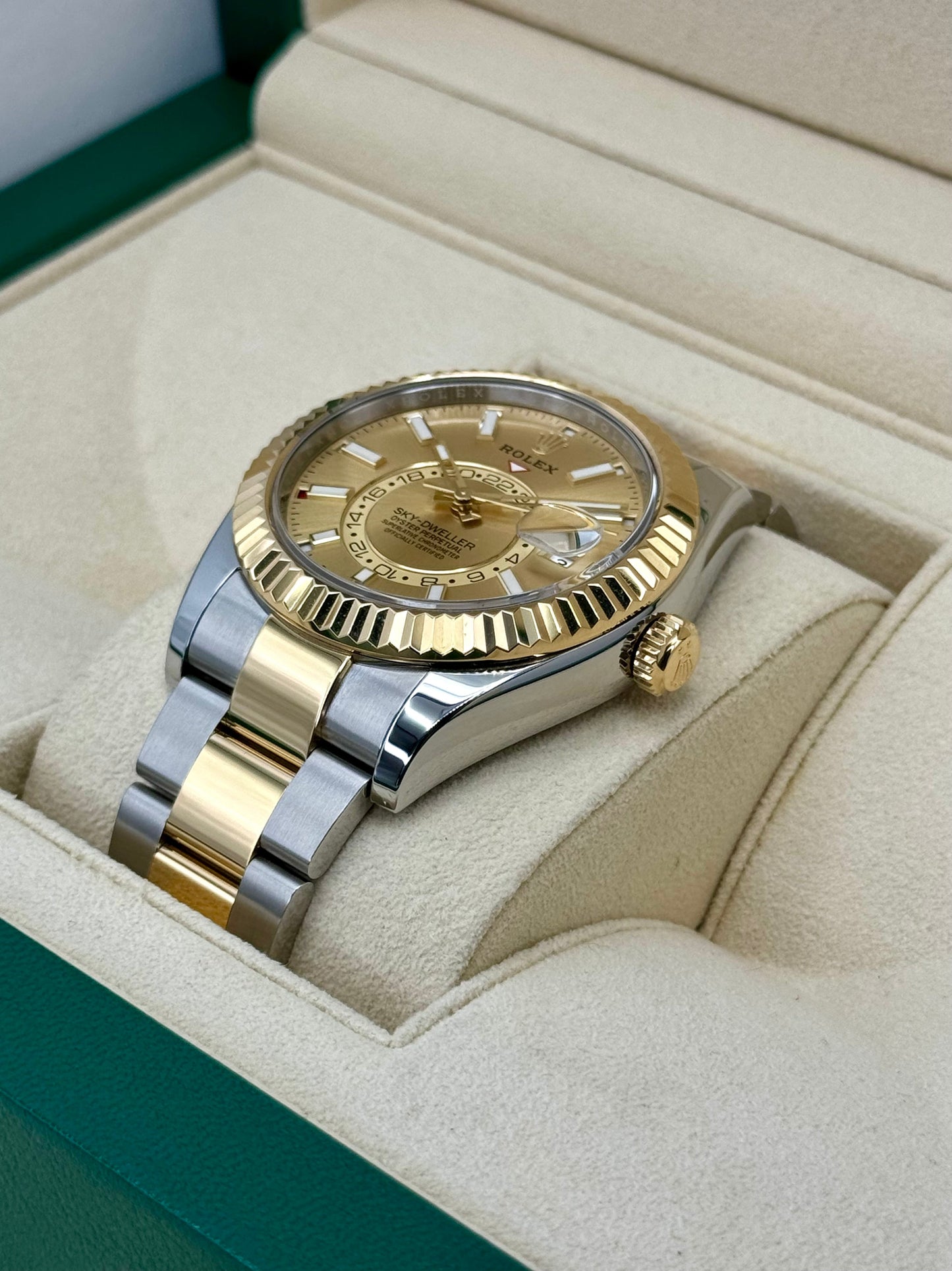 2024 Rolex Sky-Dweller 42mm 336933 Oyster Champagne Dial - MyWatchLLC
