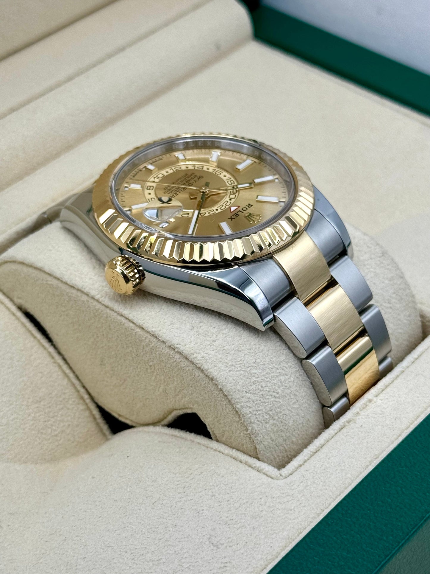 2024 Rolex Sky-Dweller 42mm 336933 Oyster Champagne Dial - MyWatchLLC