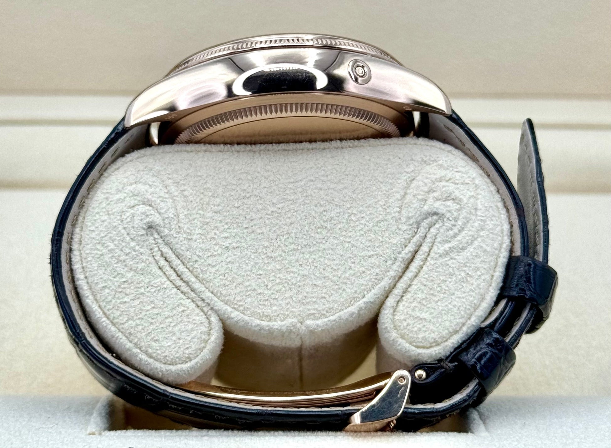 2020 Cellini Moonphase 39mm 50535 Rose Gold White Dial - MyWatchLLC