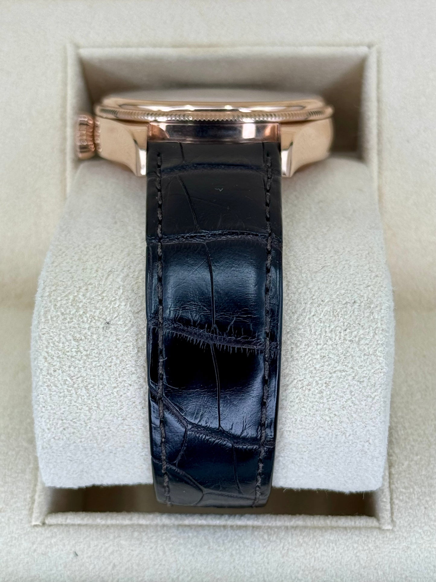 2020 Cellini Moonphase 39mm 50535 Rose Gold White Dial - MyWatchLLC