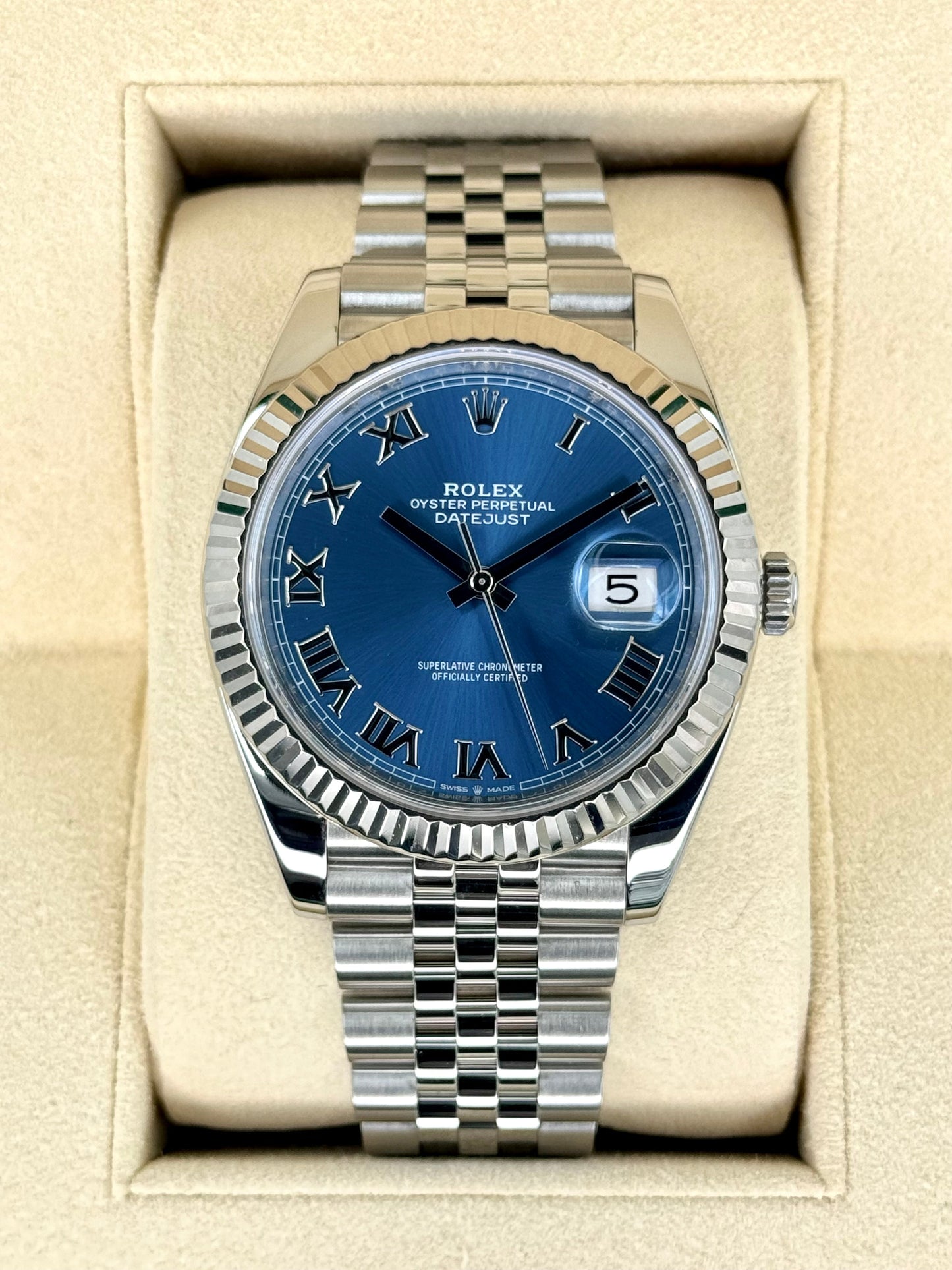 Rolex Datejust 41mm 126334 Stainless Steel Jubilee Blue Dial - MyWatchLLC