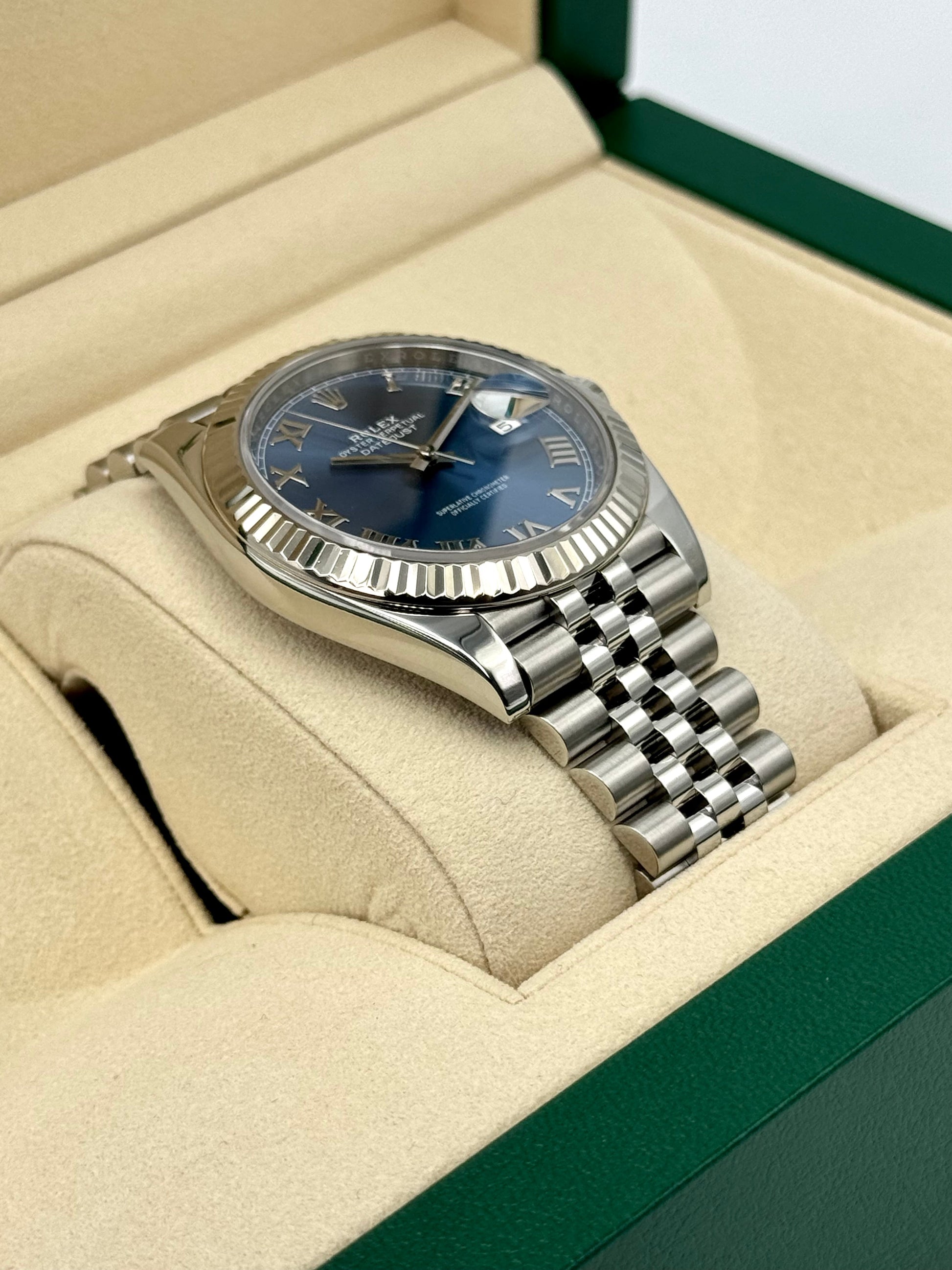 Rolex Datejust 41mm 126334 Stainless Steel Jubilee Blue Dial - MyWatchLLC