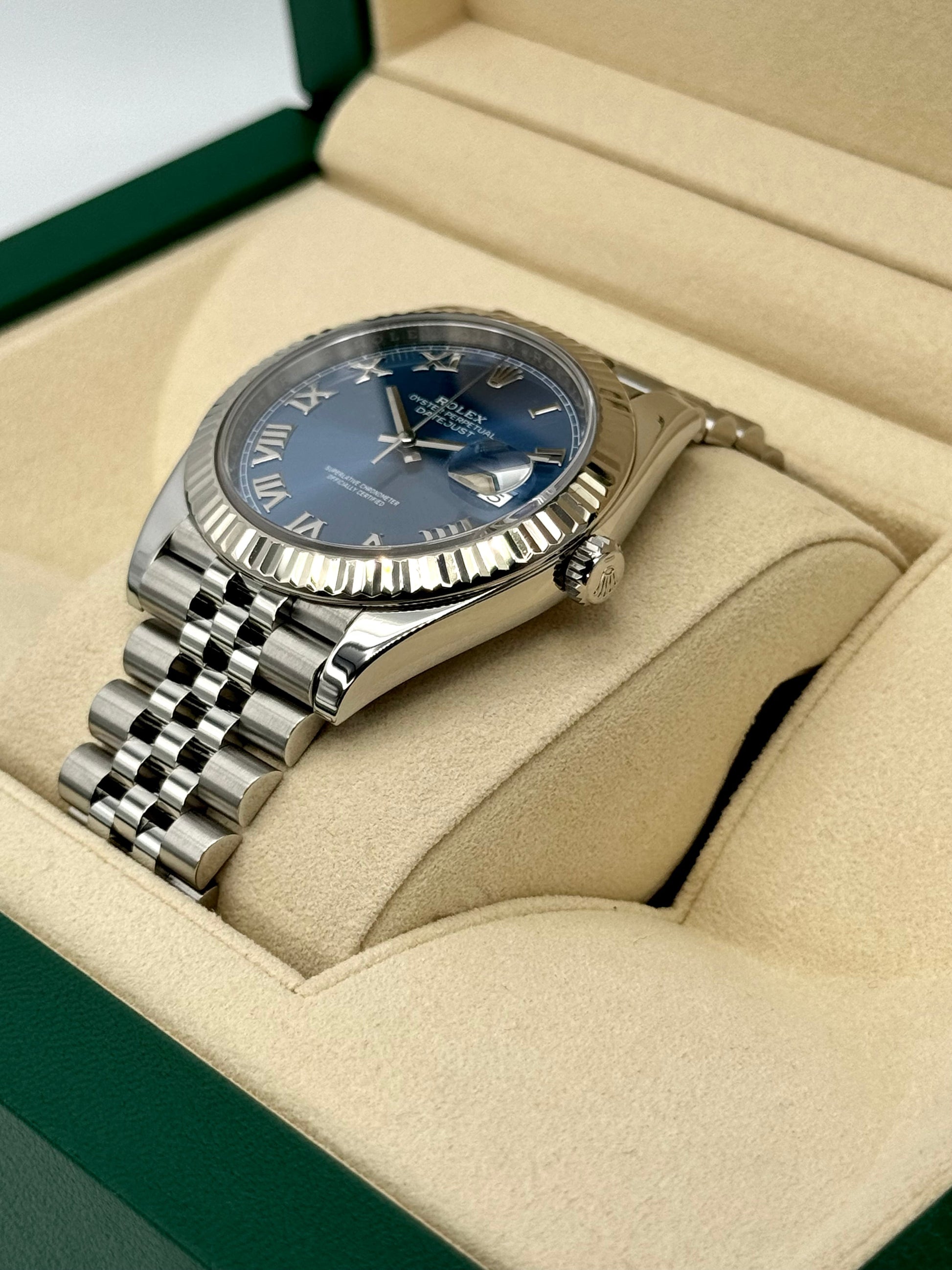 Rolex Datejust 41mm 126334 Stainless Steel Jubilee Blue Dial - MyWatchLLC