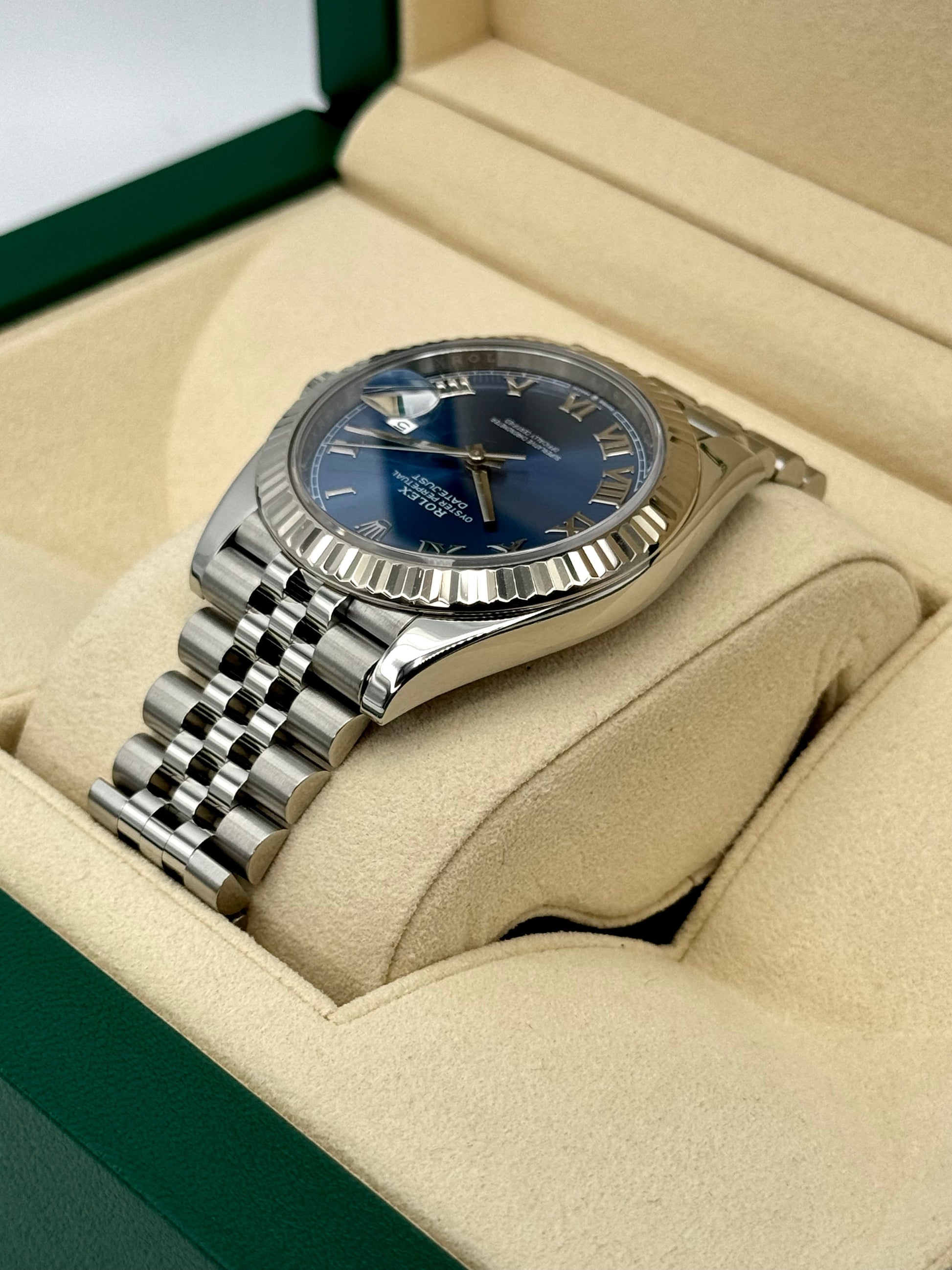 Rolex Datejust 41mm 126334 Stainless Steel Jubilee Blue Dial - MyWatchLLC
