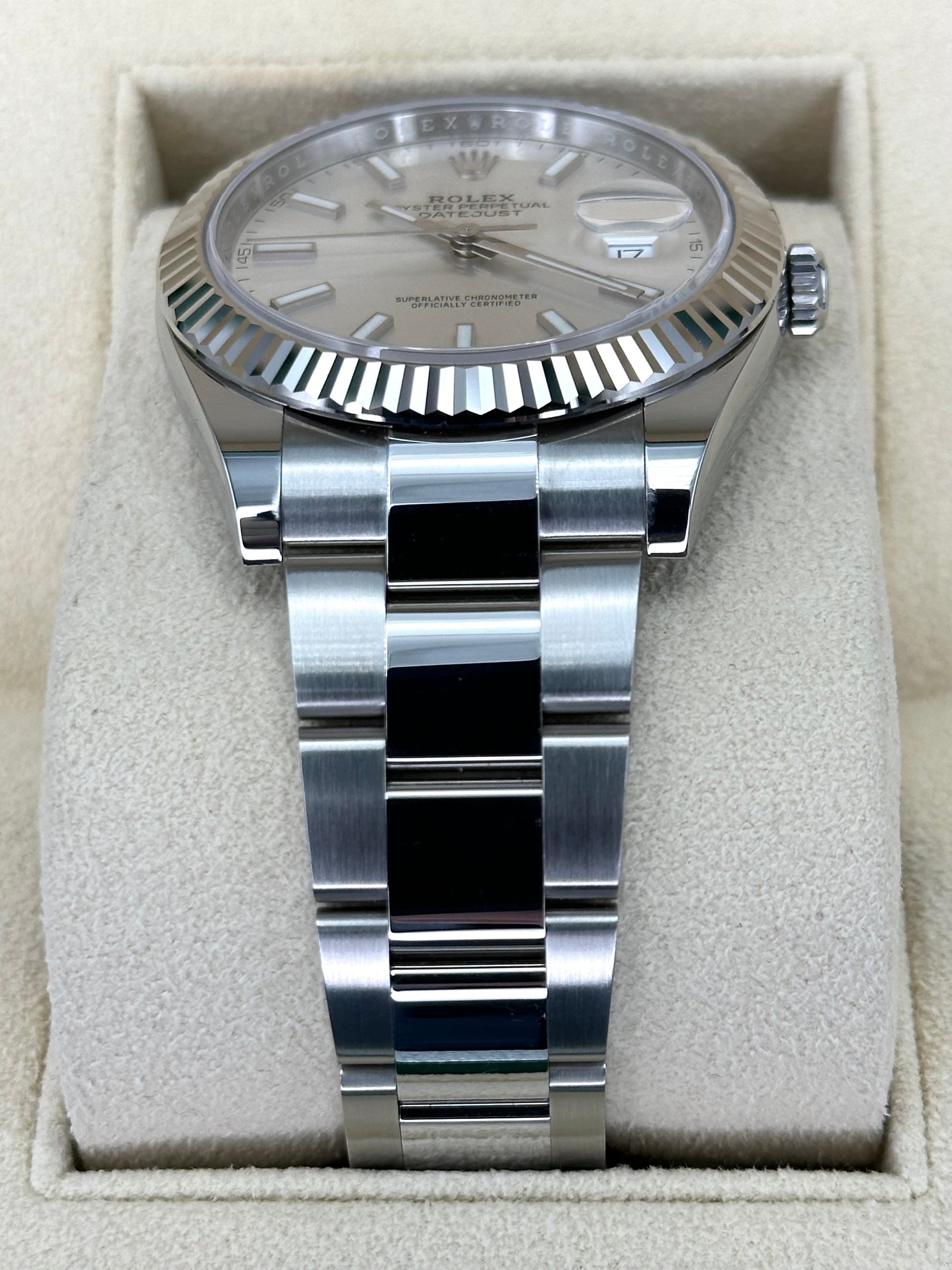 NEW 2024 Rolex Datejust 41mm 126334 Stainless Steel Oyster Silver Dial - MyWatchLLC