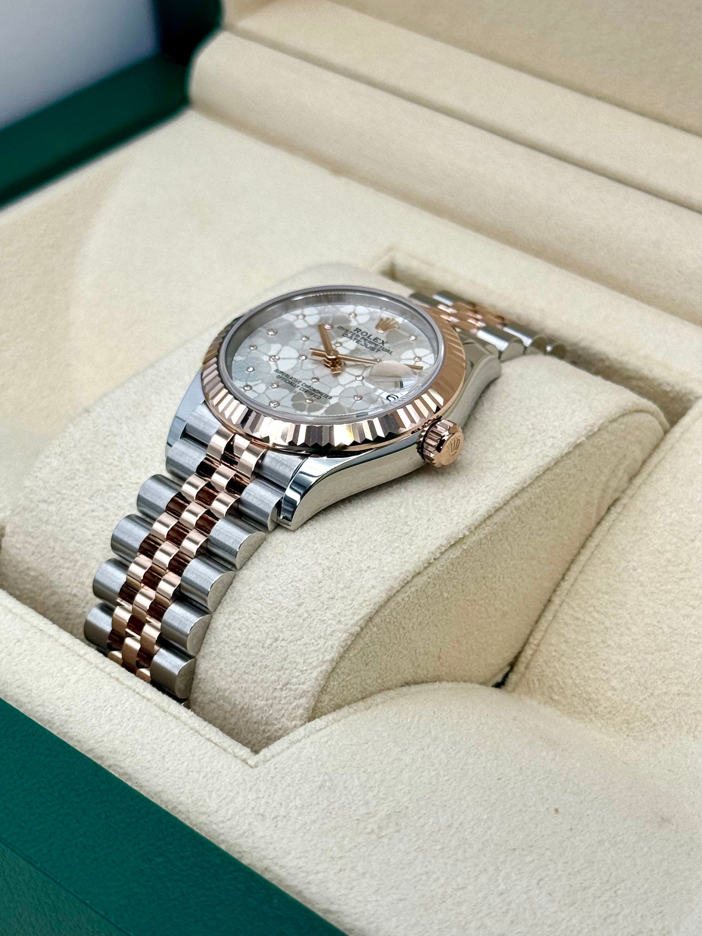 NEW 2024 Rolex Ladies Datejust 31mm 278271 Jubilee Floral Motif Dial - MyWatchLLC