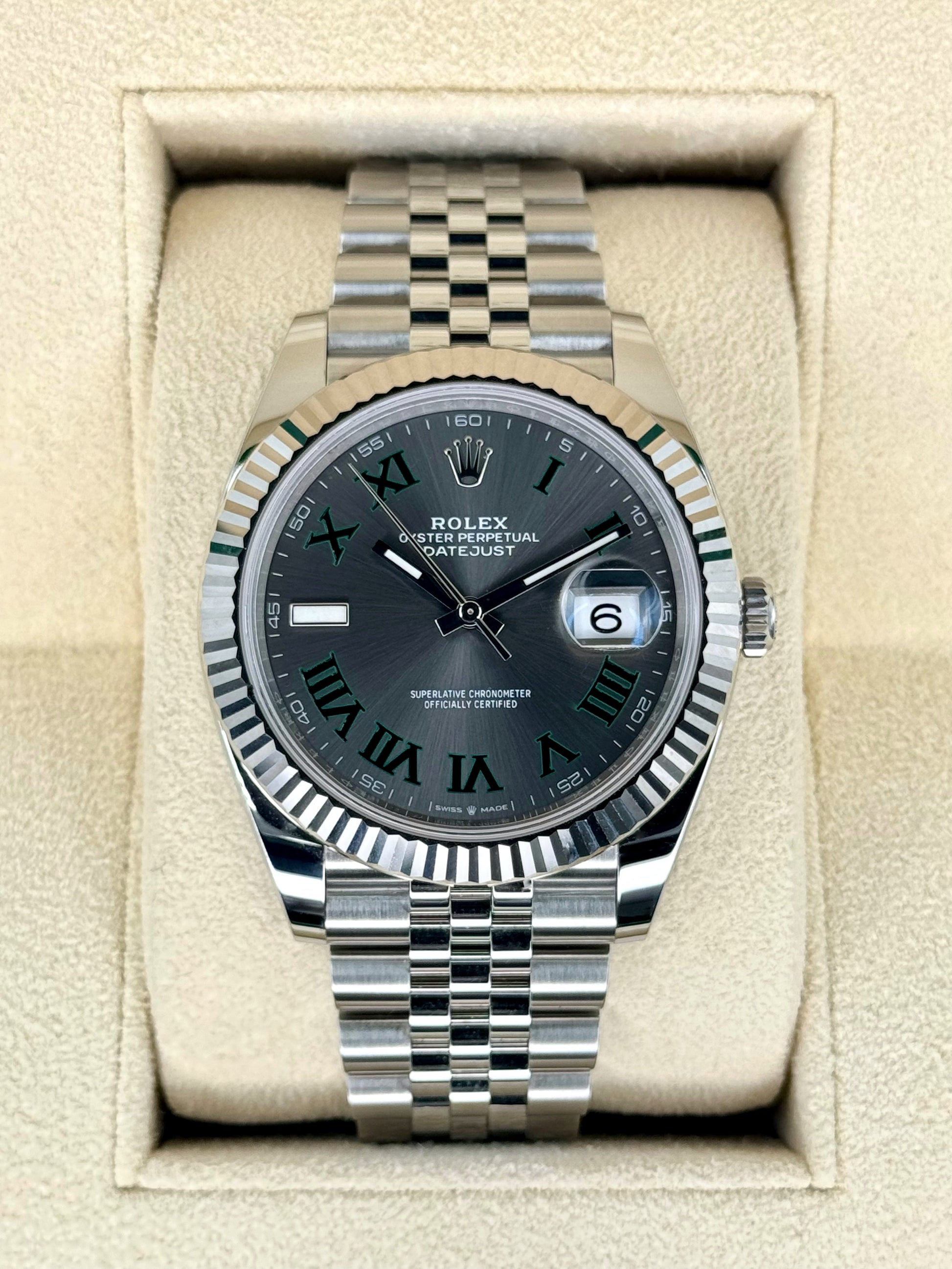 2024 Rolex Datejust 41mm 126334 Jubilee Wimbledon Dial - MyWatchLLC