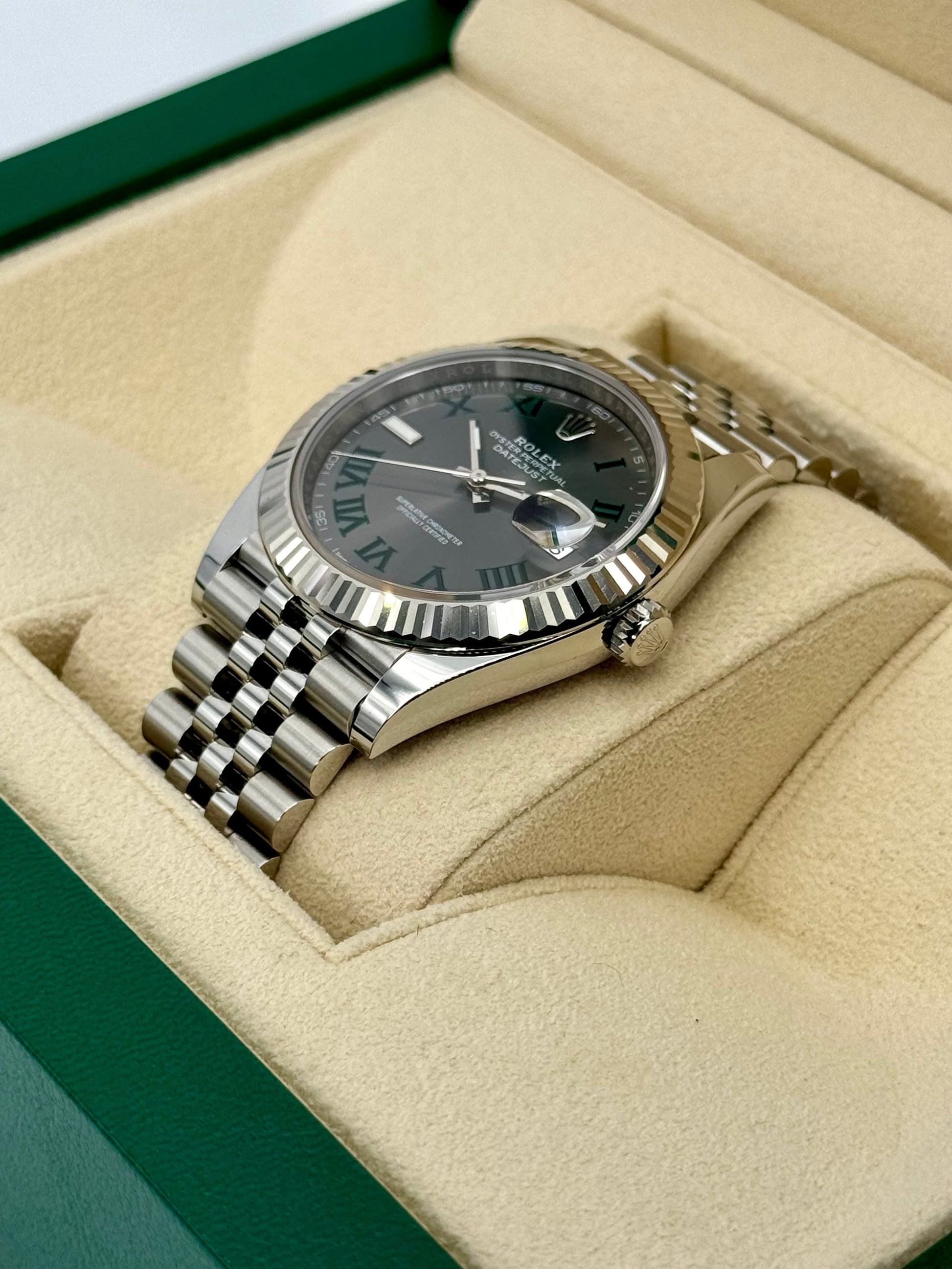 2024 Rolex Datejust 41mm 126334 Jubilee Wimbledon Dial - MyWatchLLC