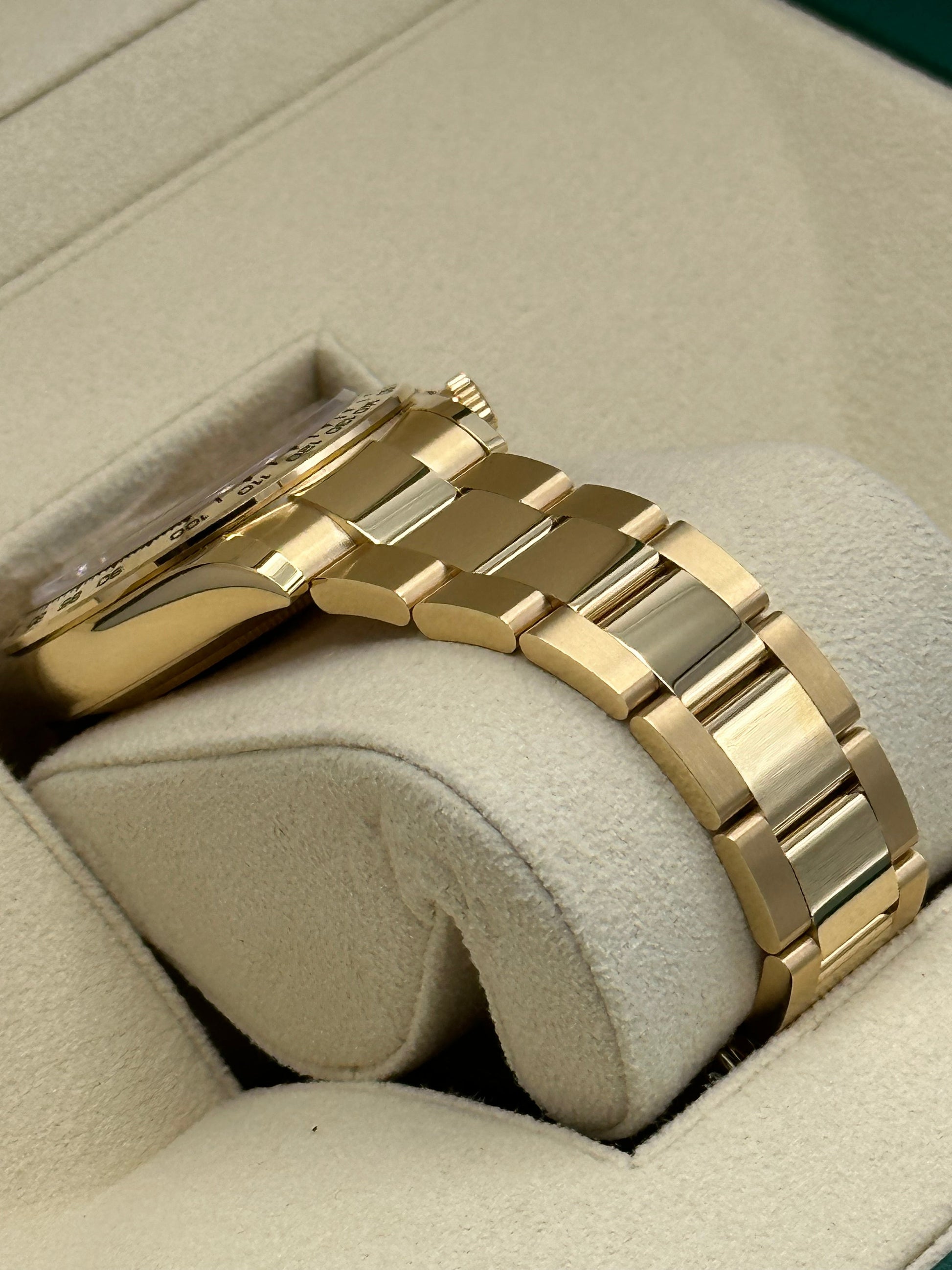 2023 Rolex Daytona 116508 Gold Black Diamond Dial - MyWatchLLC