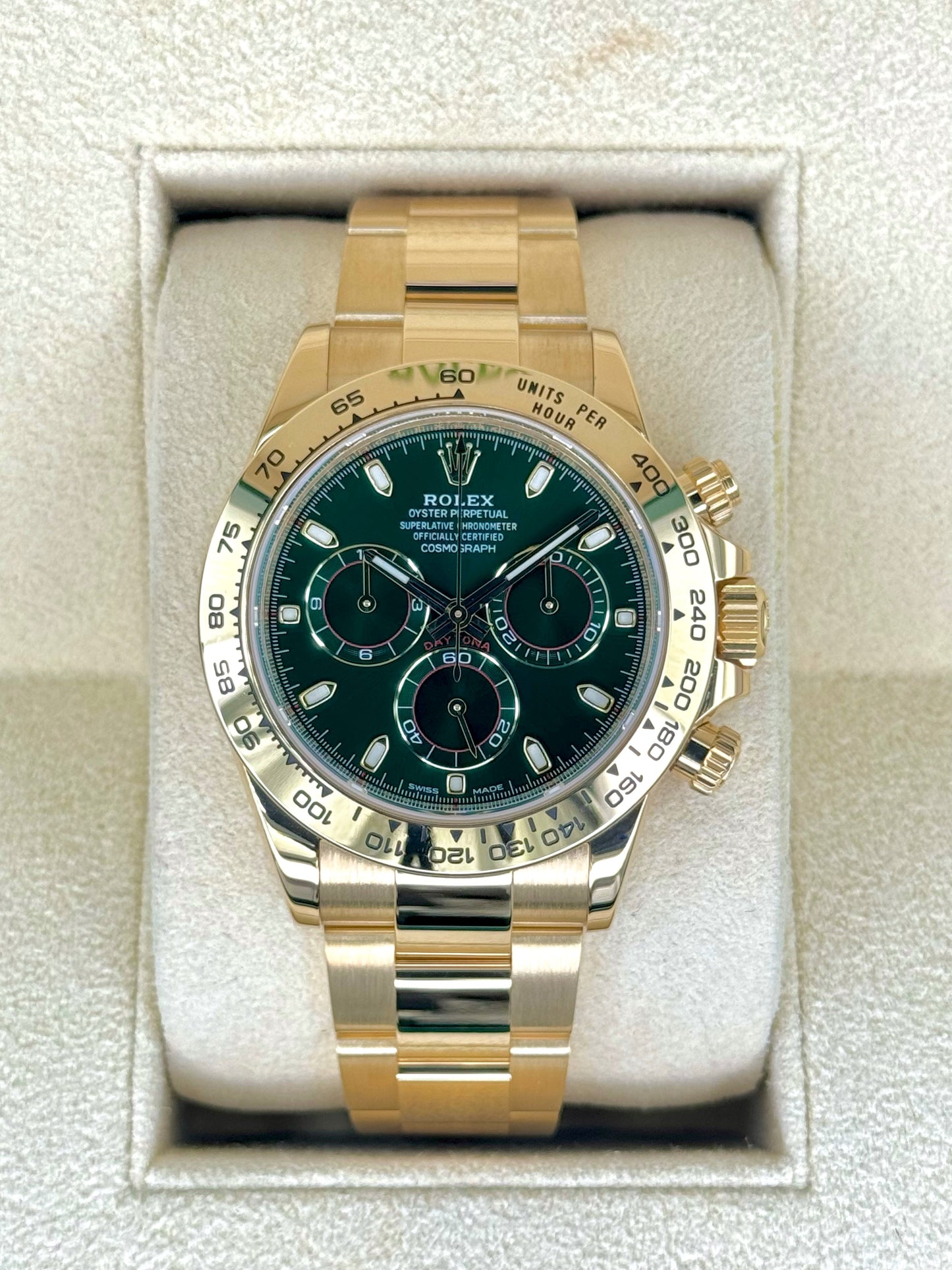 2022 Rolex Daytona "John Mayer" 40mm 116508 Yellow Gold Green Dial - MyWatchLLC