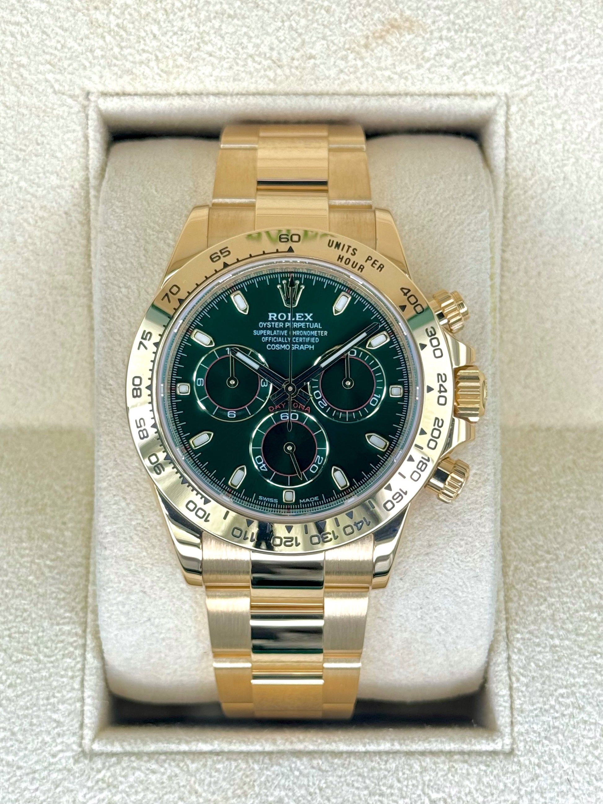 2022 Rolex Daytona "John Mayer" 40mm 116508 Yellow Gold Green Dial - MyWatchLLC