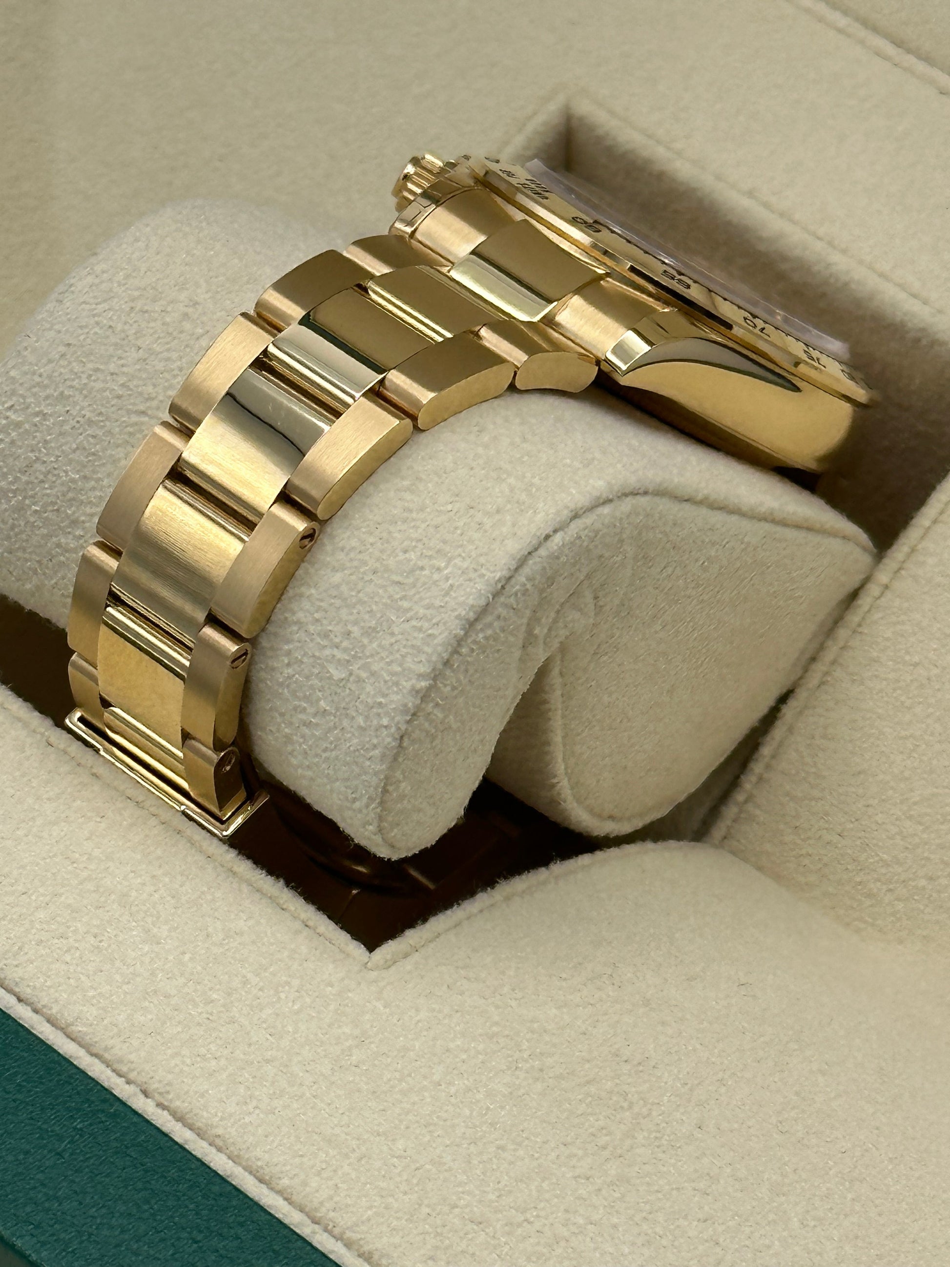 2023 Rolex Daytona 116508 Gold Black Diamond Dial - MyWatchLLC