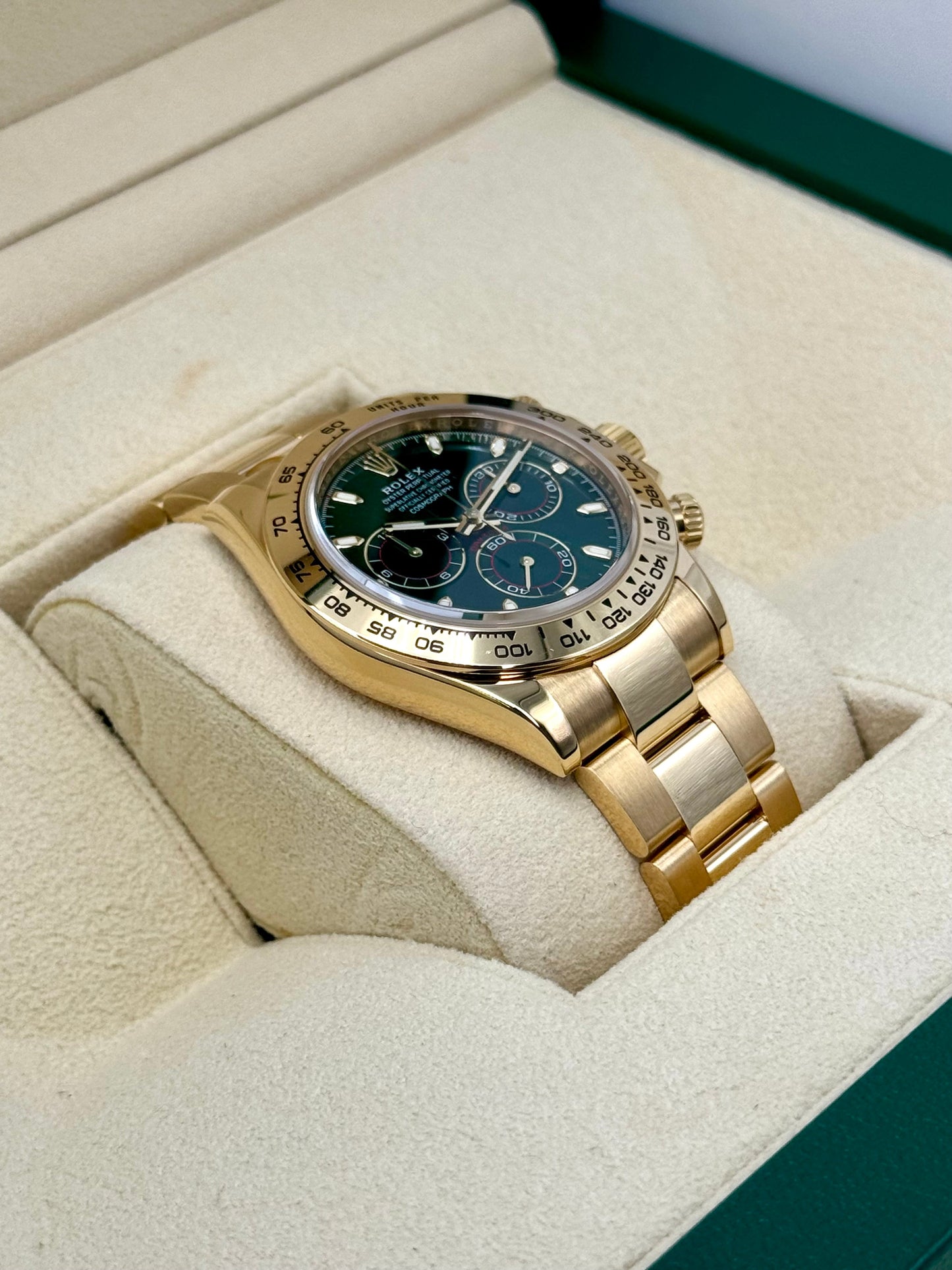 2022 Rolex Daytona "John Mayer" 40mm 116508 Yellow Gold Green Dial - MyWatchLLC