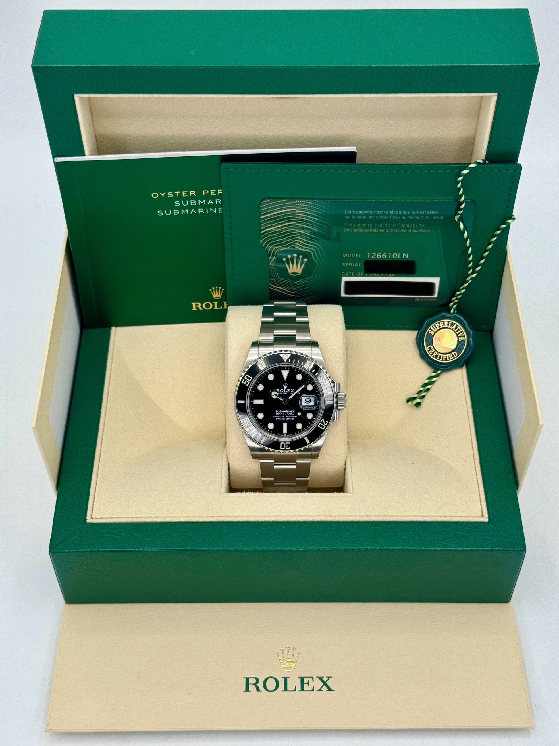2021 Rolex Submariner 41mm 126610LN Stainless Steel Black Dial - MyWatchLLC