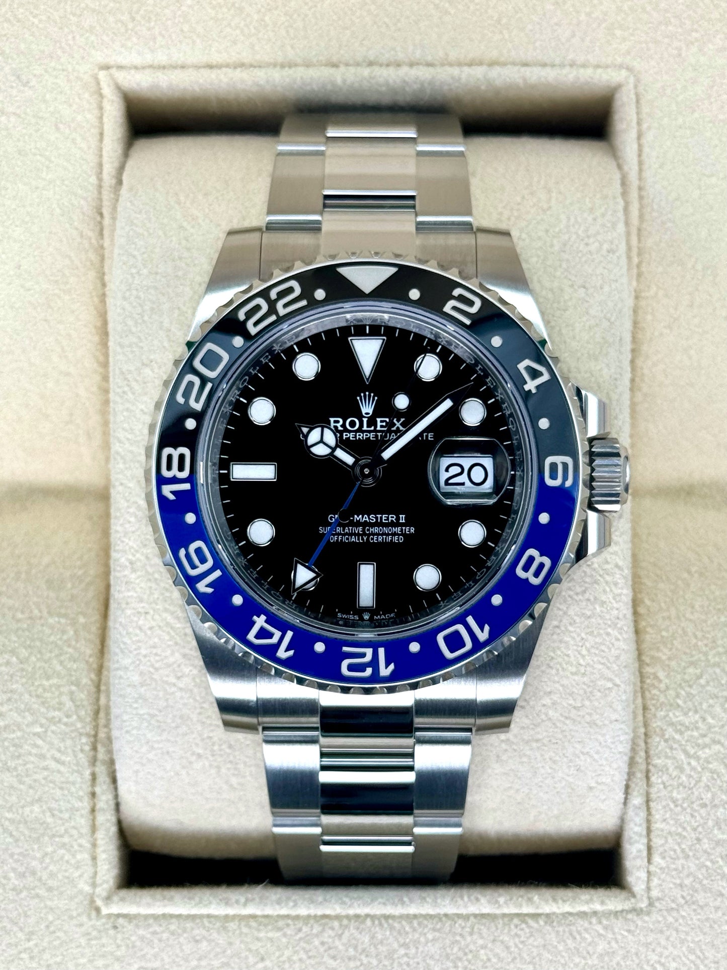 2023 Rolex GMT-Master II "Batman" 40mm 126710BLNR Oyster - MyWatchLLC