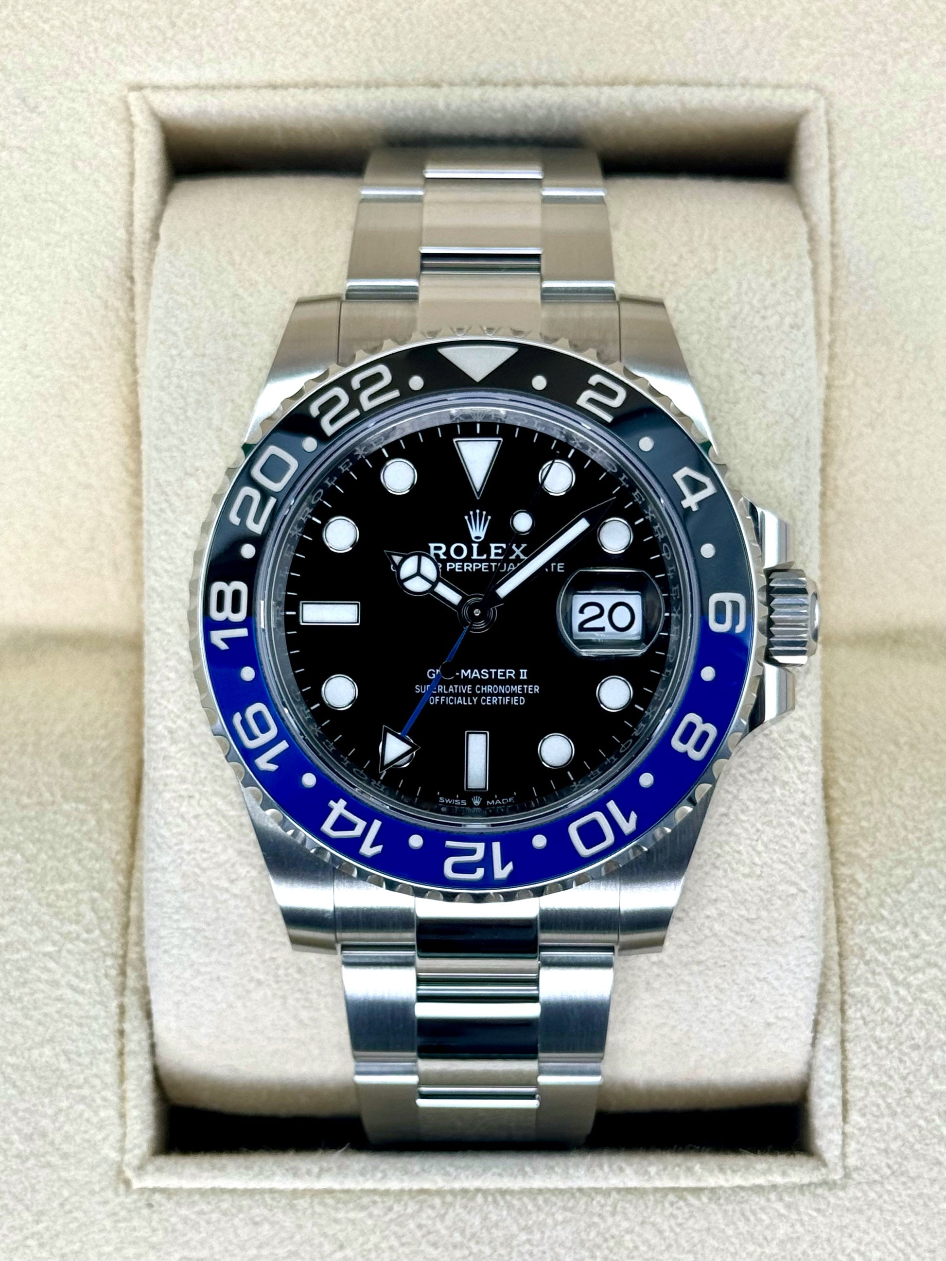 2023 Rolex GMT-Master II "Batman" 40mm 126710BLNR Oyster - MyWatchLLC