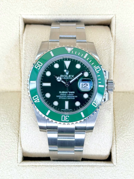 NEW 2020 Rolex Submariner "Hulk" 40mm 116610LV Green Dial - MyWatchLLC