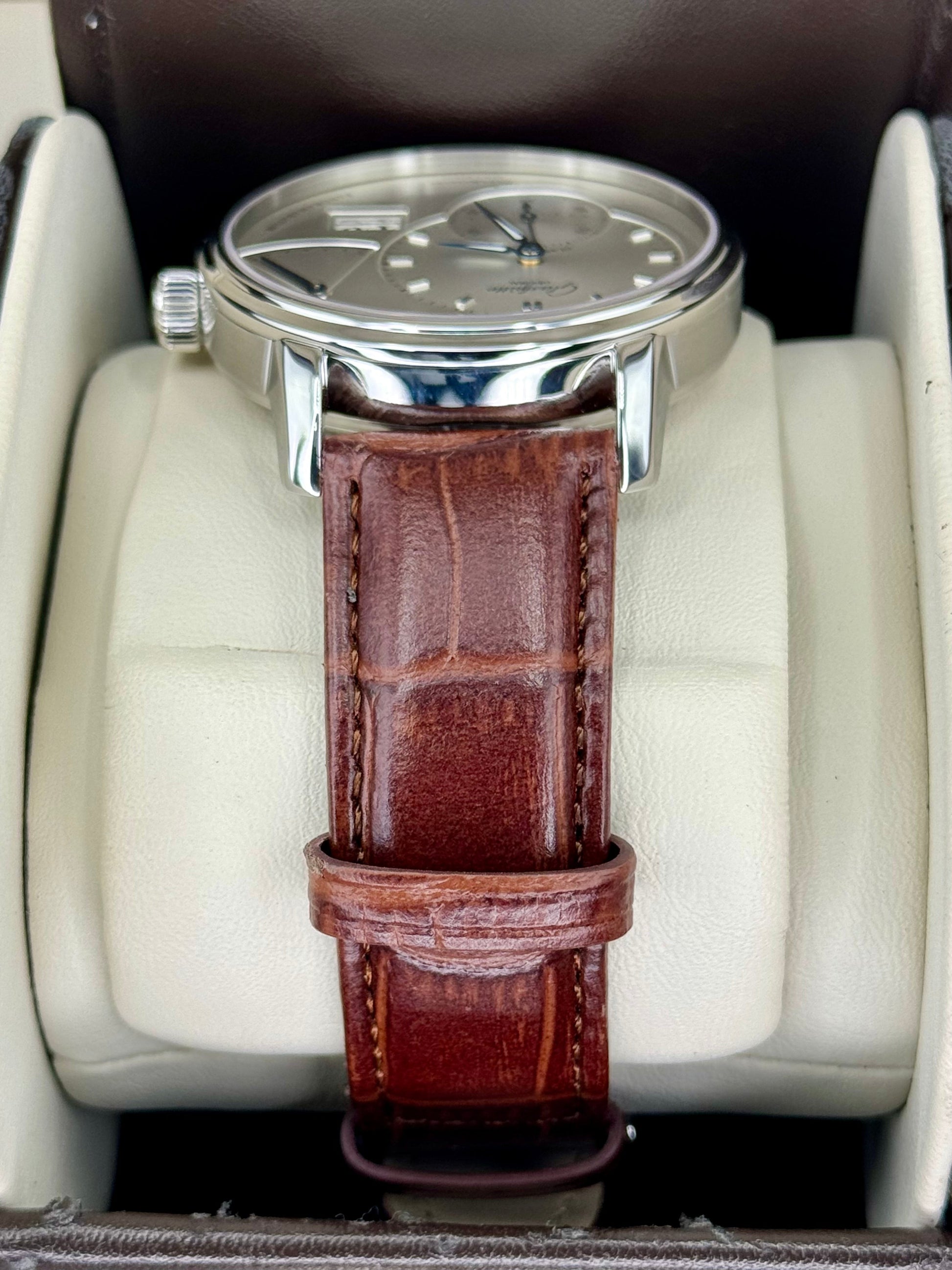 2015 Glashutte Original Panoreserve 40mm 1-65-01-22-12-04 Silver Dial - MyWatchLLC