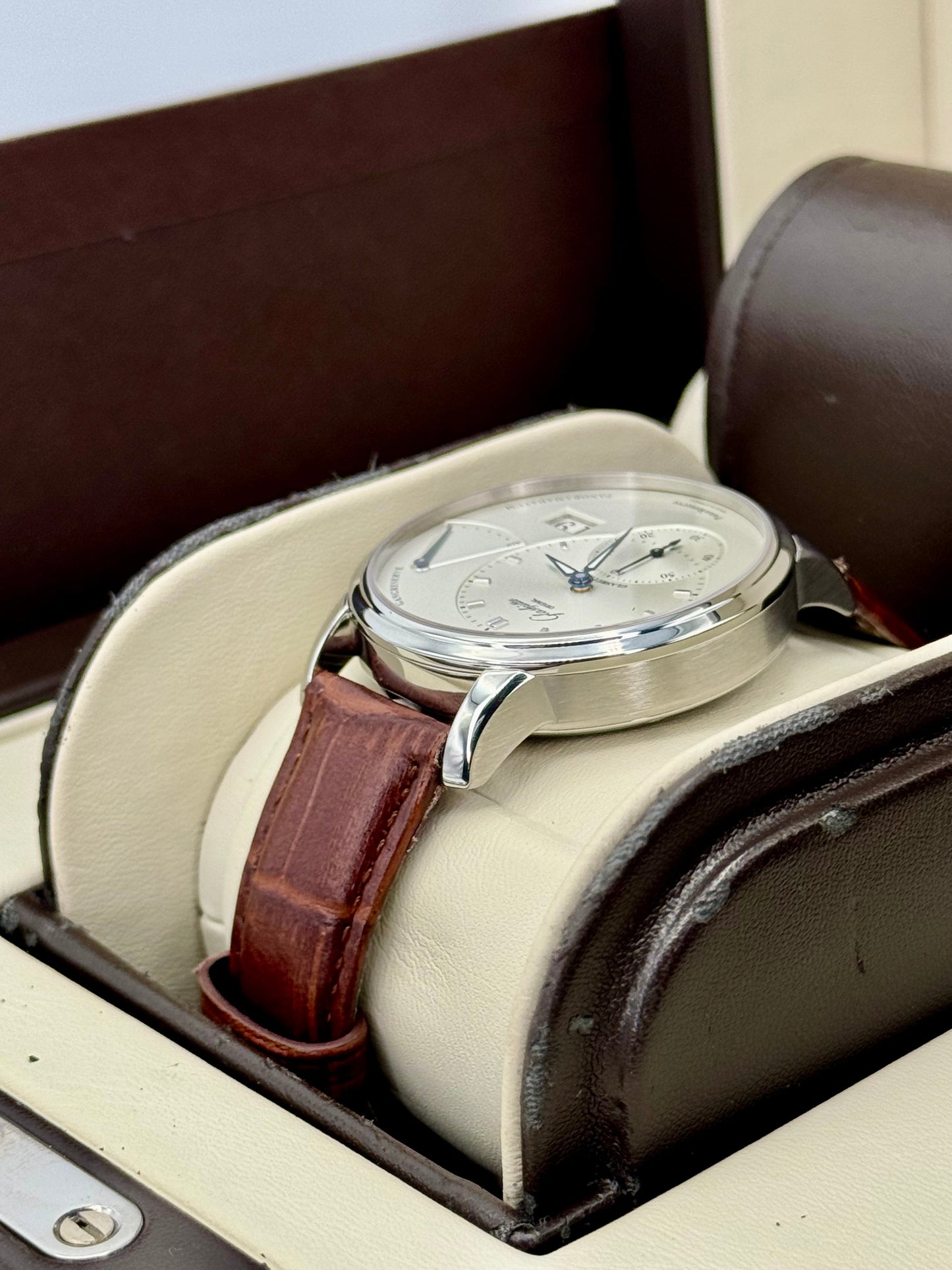 2015 Glashutte Original Panoreserve 40mm 1-65-01-22-12-04 Silver Dial - MyWatchLLC