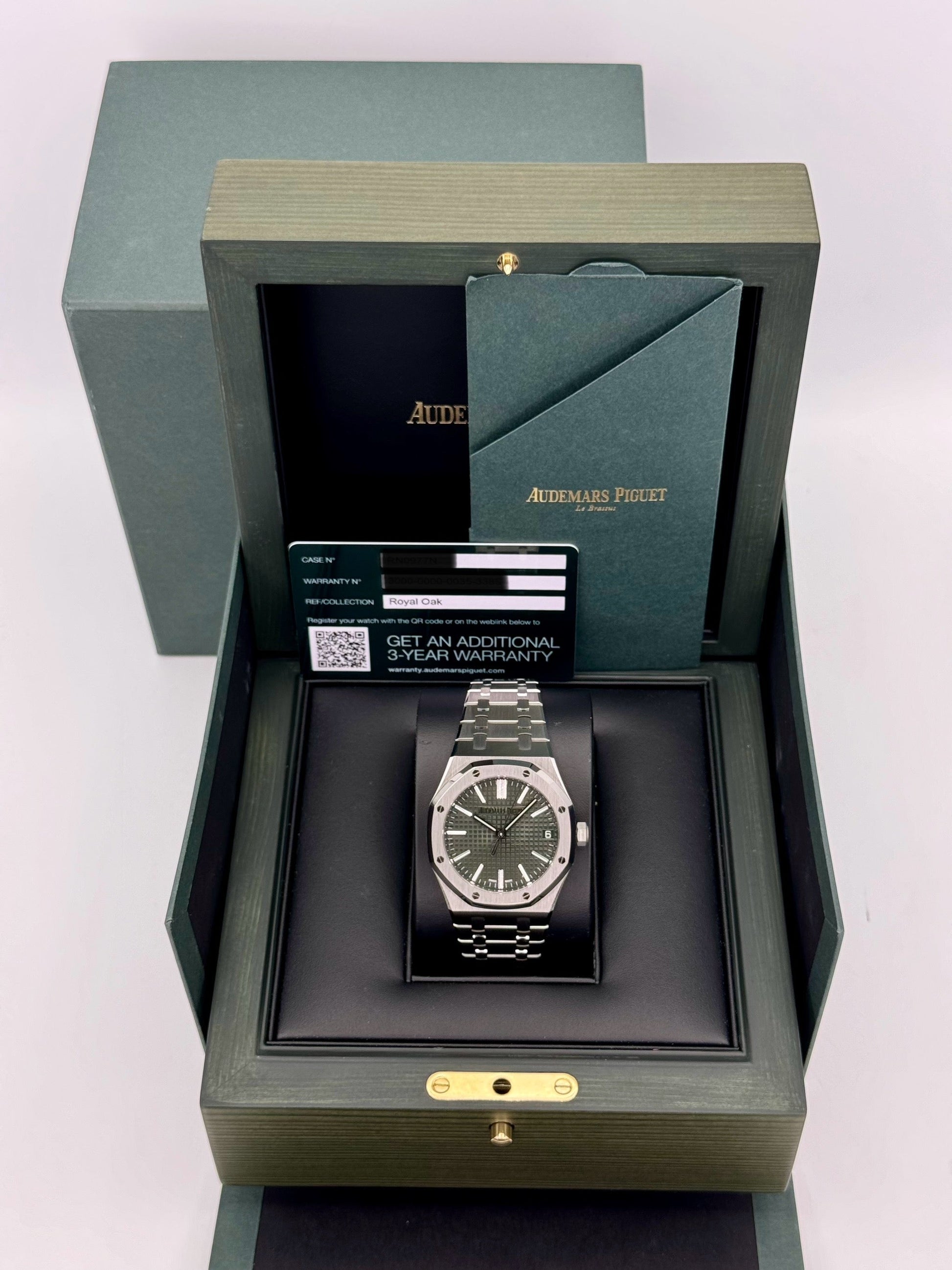 2023 Audemars Piguet  Royal Oak  41mm 15510ST Green Dial - MyWatchLLC