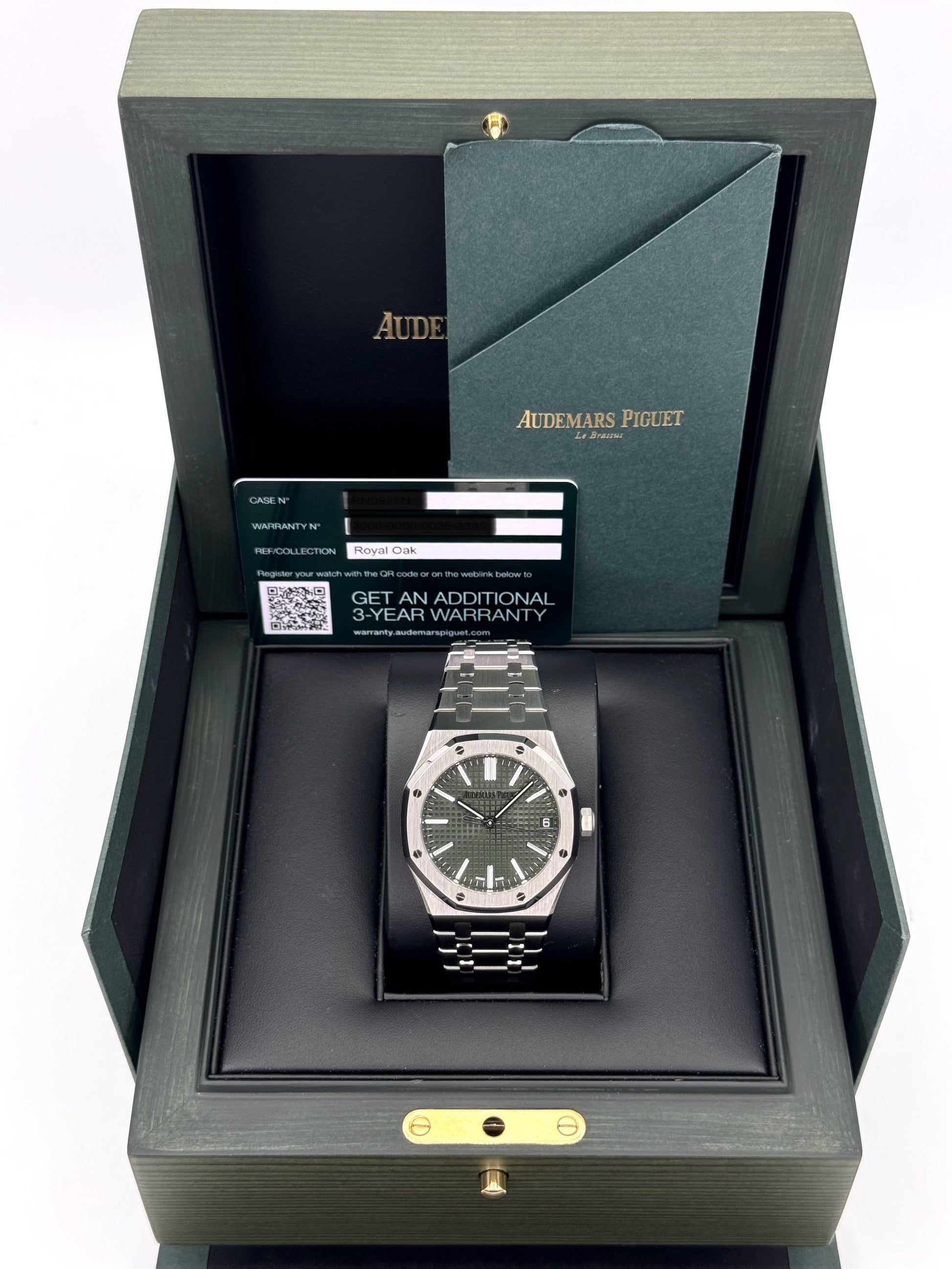 2023 Audemars Piguet  Royal Oak  41mm 15510ST Green Dial - MyWatchLLC