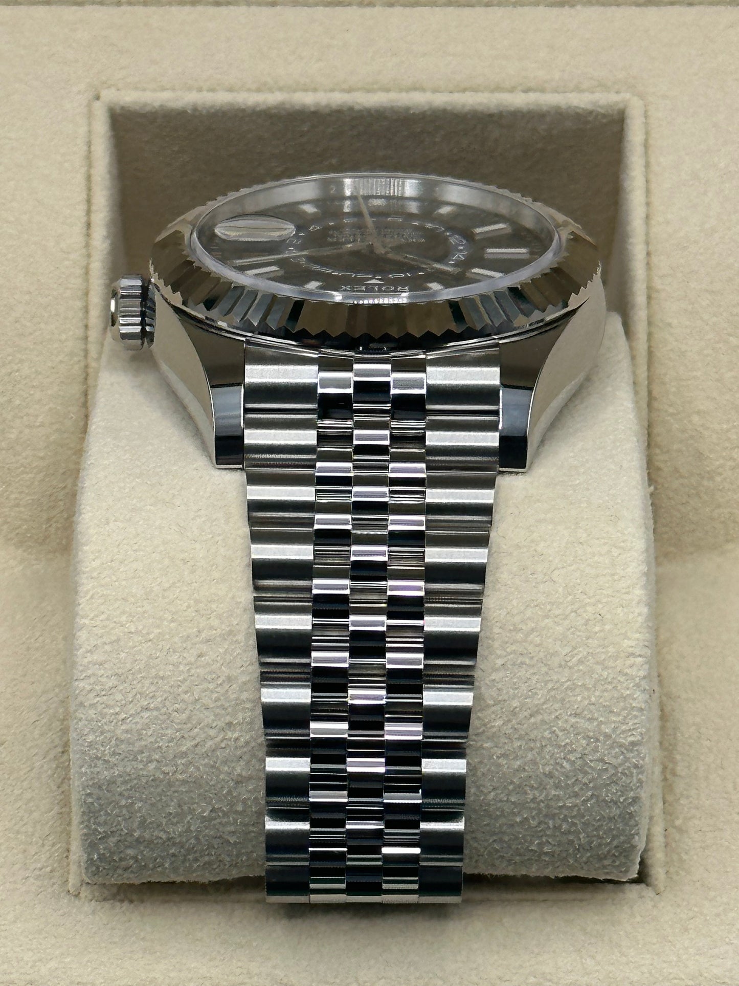 NEW Rolex 2023 Sky-Dweller 326934 Stainless Steel Jubilee Blue Dial - MyWatchLLC