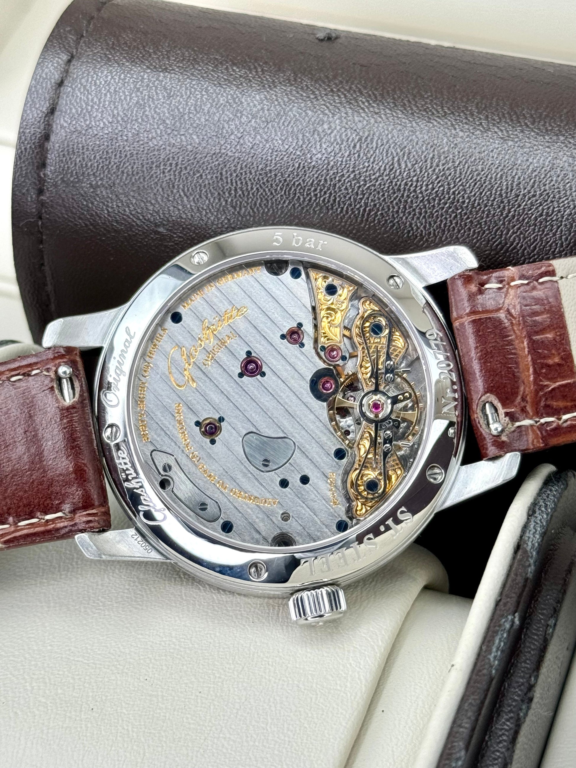 2015 Glashutte Original Panoreserve 40mm 1-65-01-22-12-04 Silver Dial - MyWatchLLC