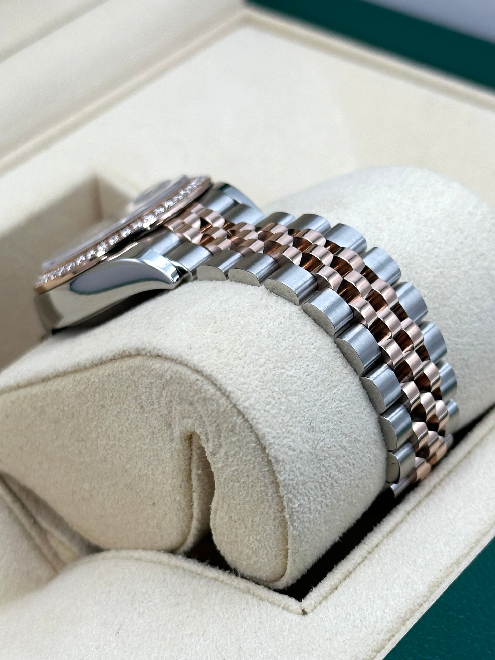 2017 Rolex Lady-Datejust 28mm 279381RBR Two-Tone Purple Diamond Dial - MyWatchLLC