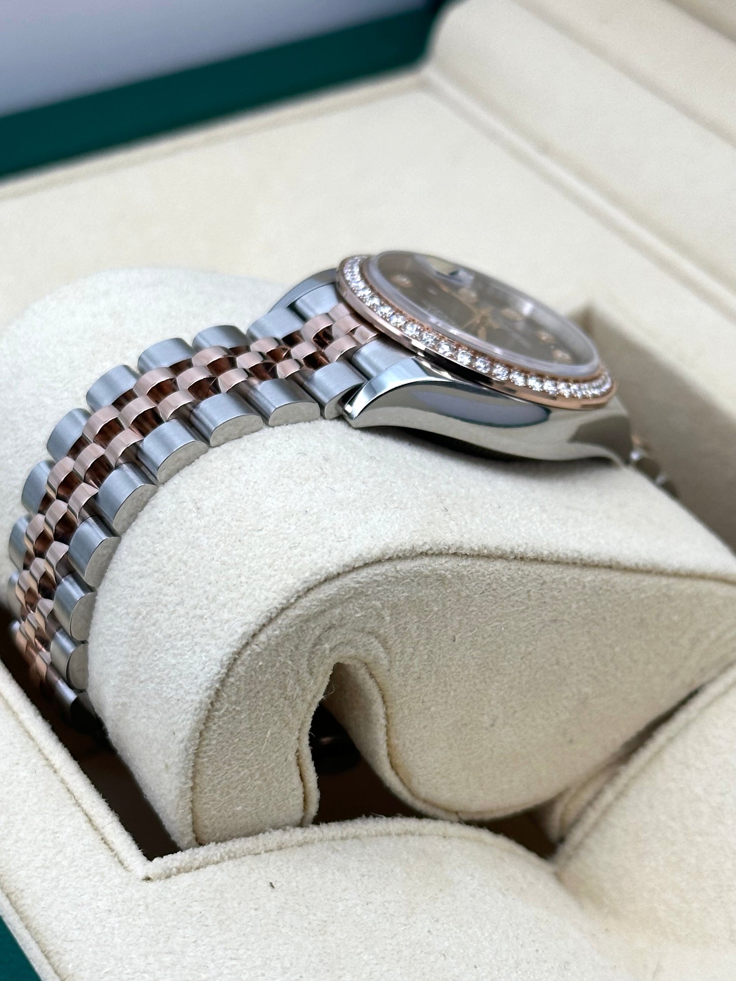 2017 Rolex Lady-Datejust 28mm 279381RBR Two-Tone Purple Diamond Dial - MyWatchLLC