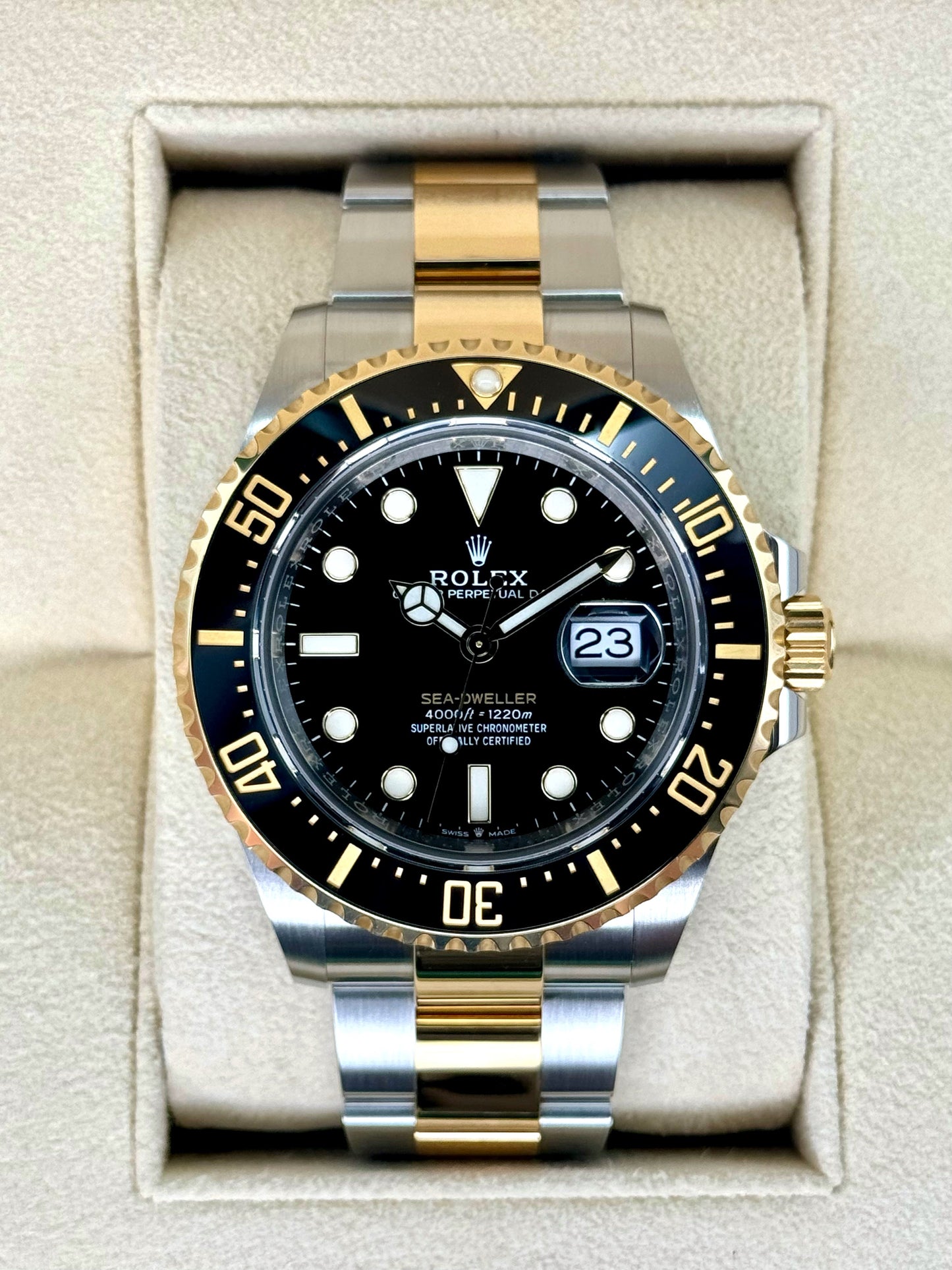 2022 Rolex Sea-Dweller 43mm 126603 Two-Tone Black Dial - MyWatchLLC